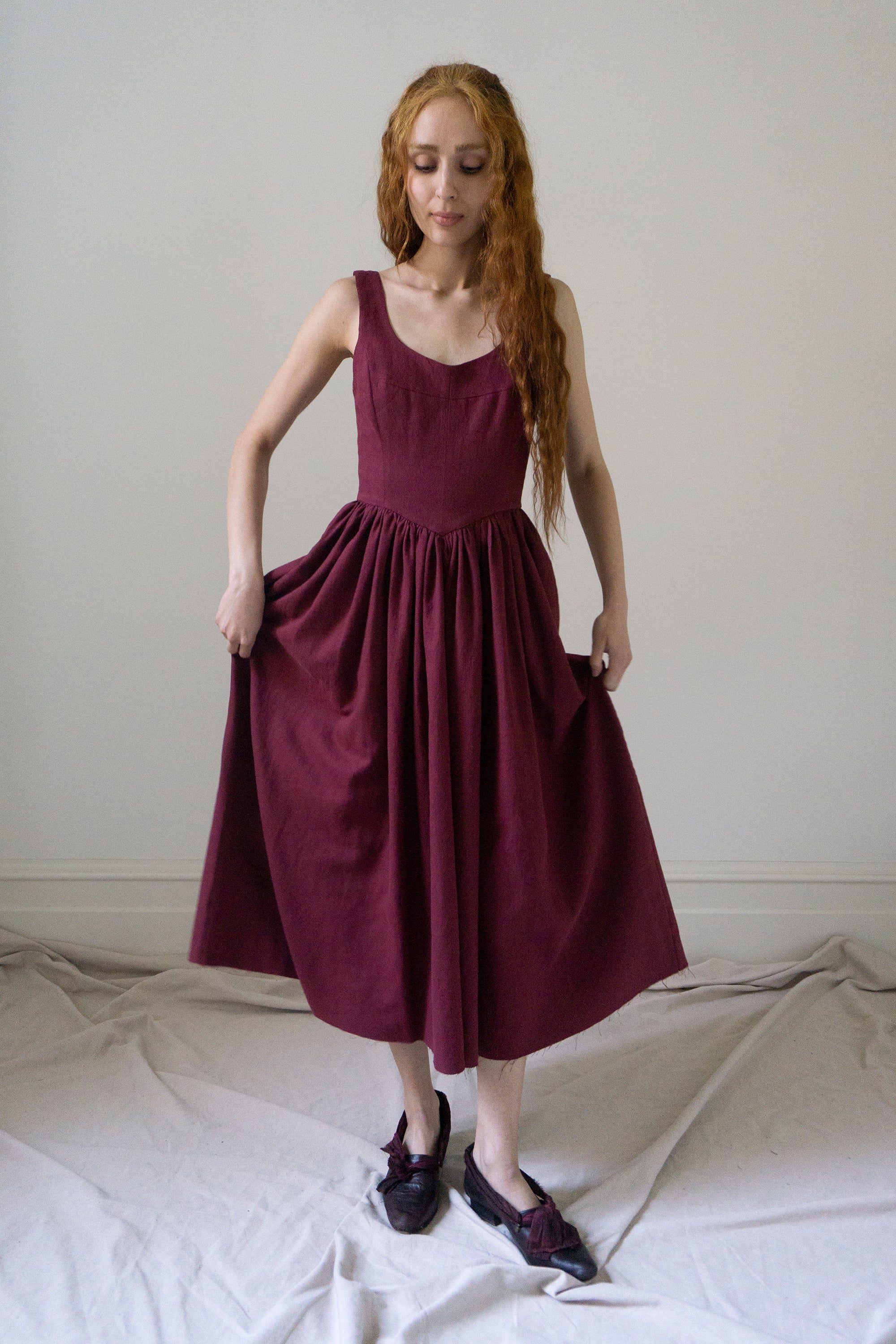 Hemlock Dress - Burgundy