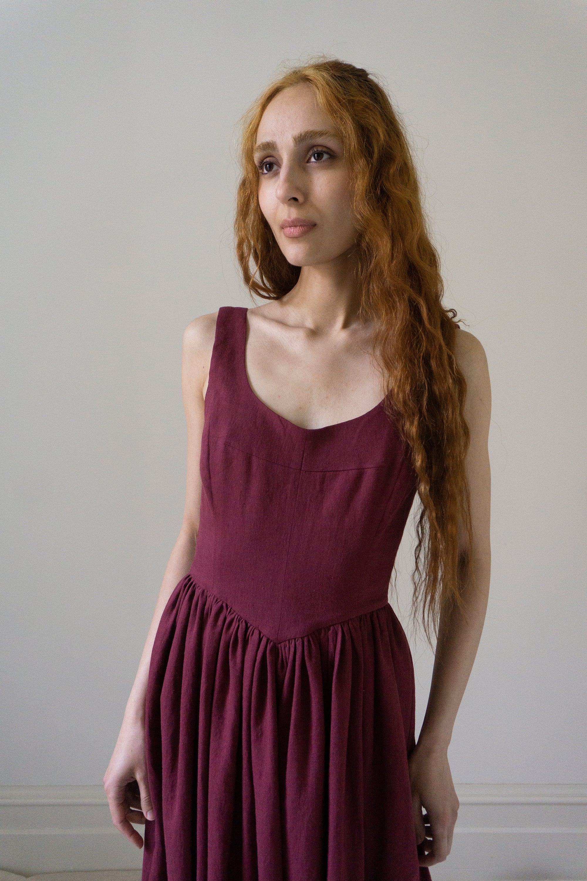 Hemlock Dress - Burgundy