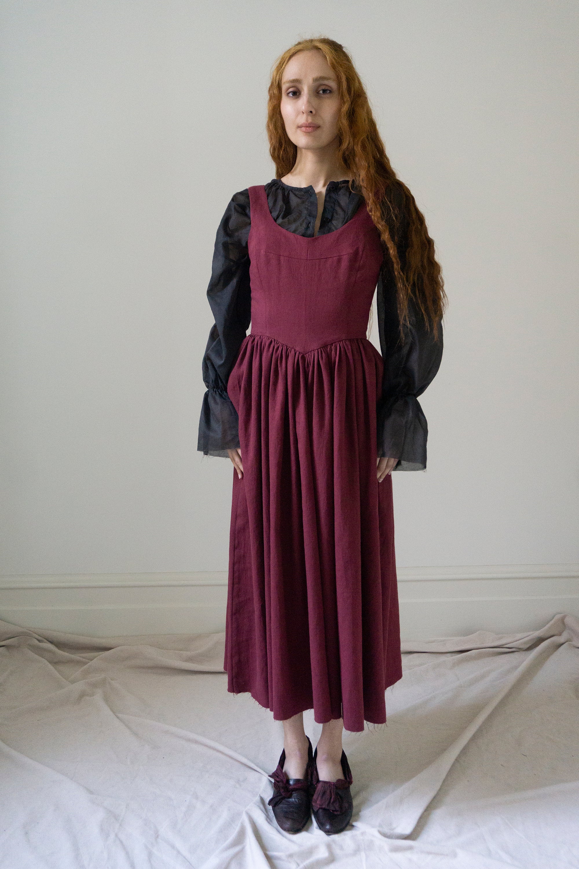 Lowena Blouse - Black Voile