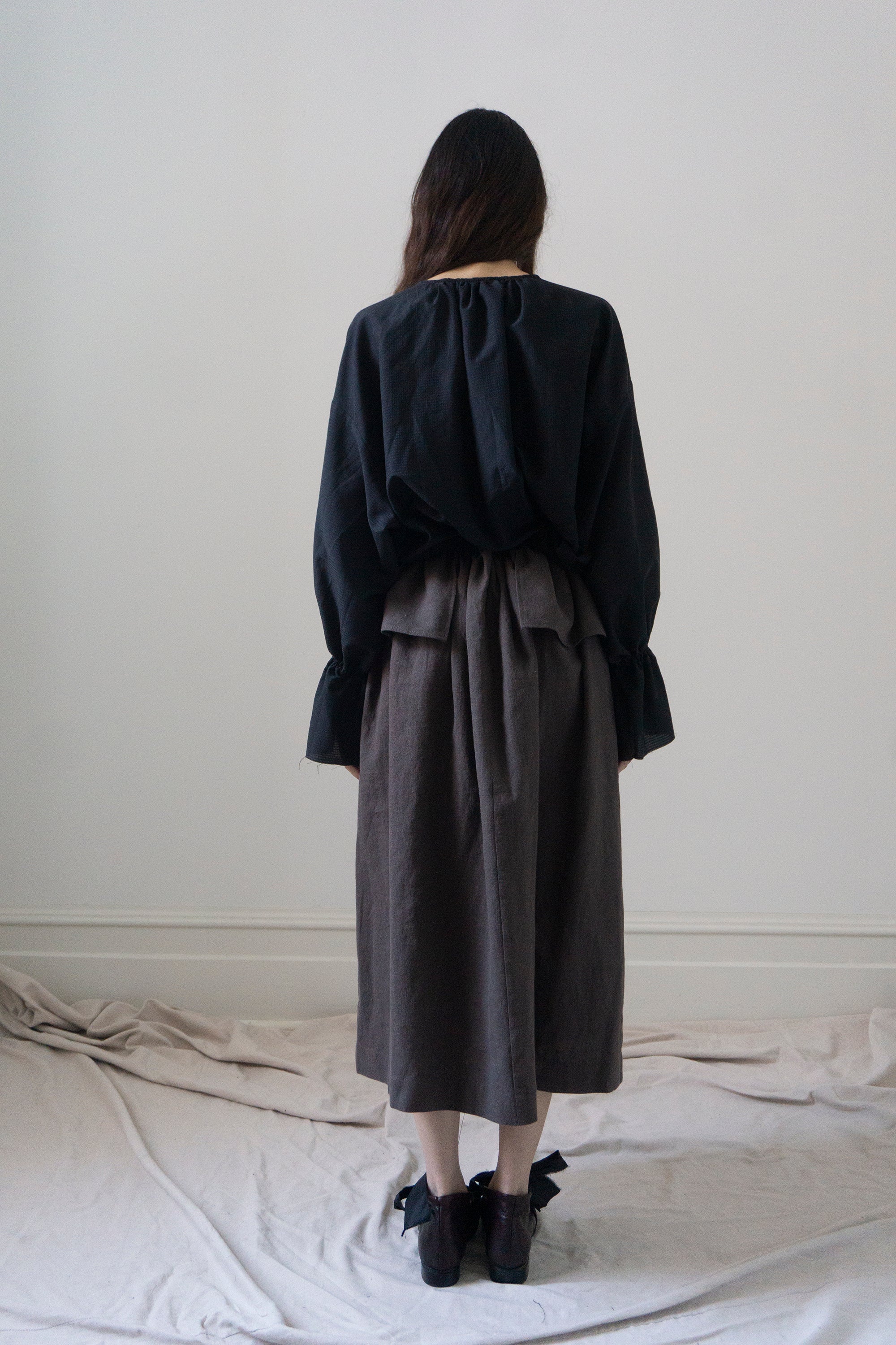 Nova Linen Skirt - Brown