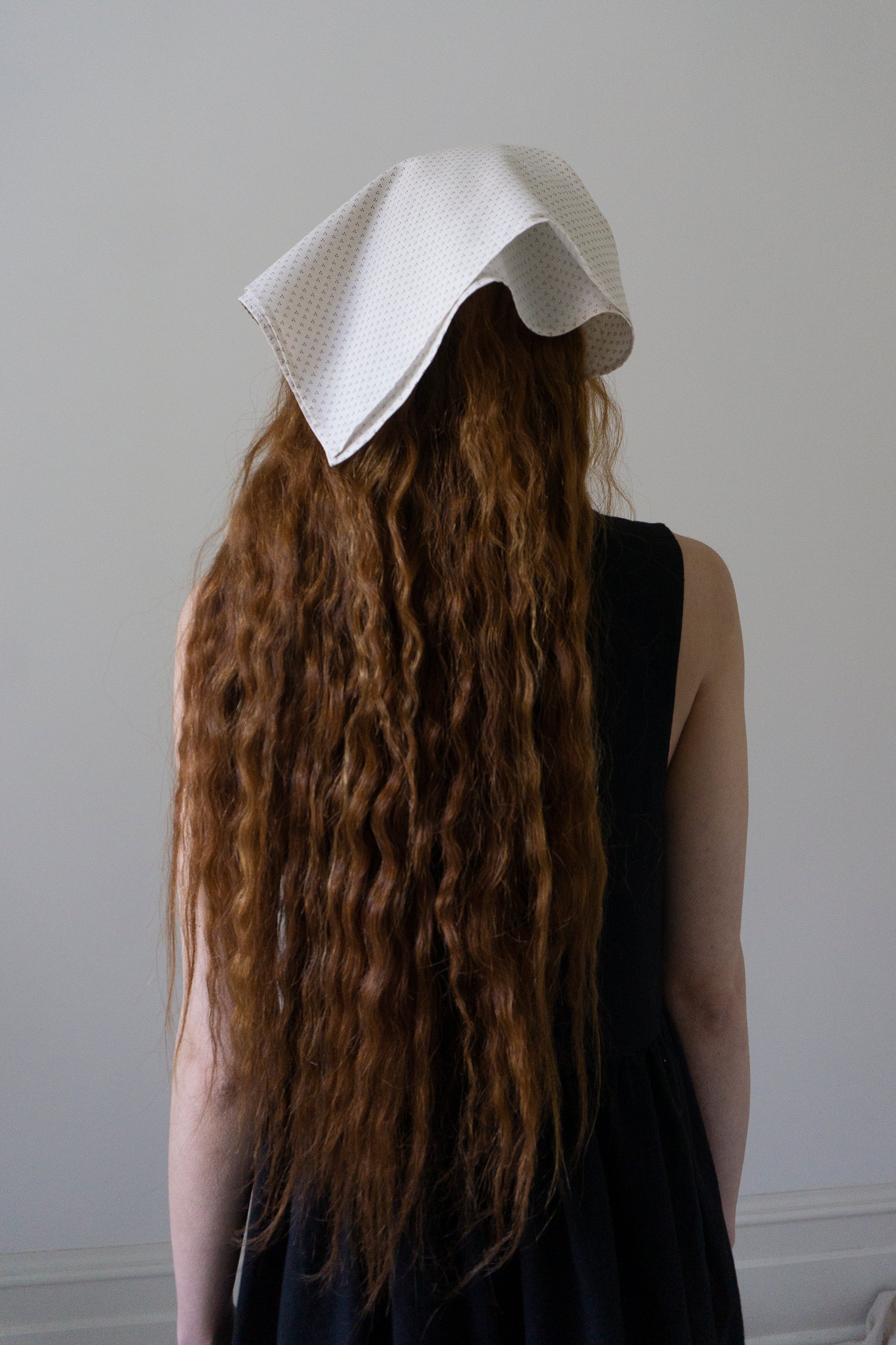Scarf - White Calico