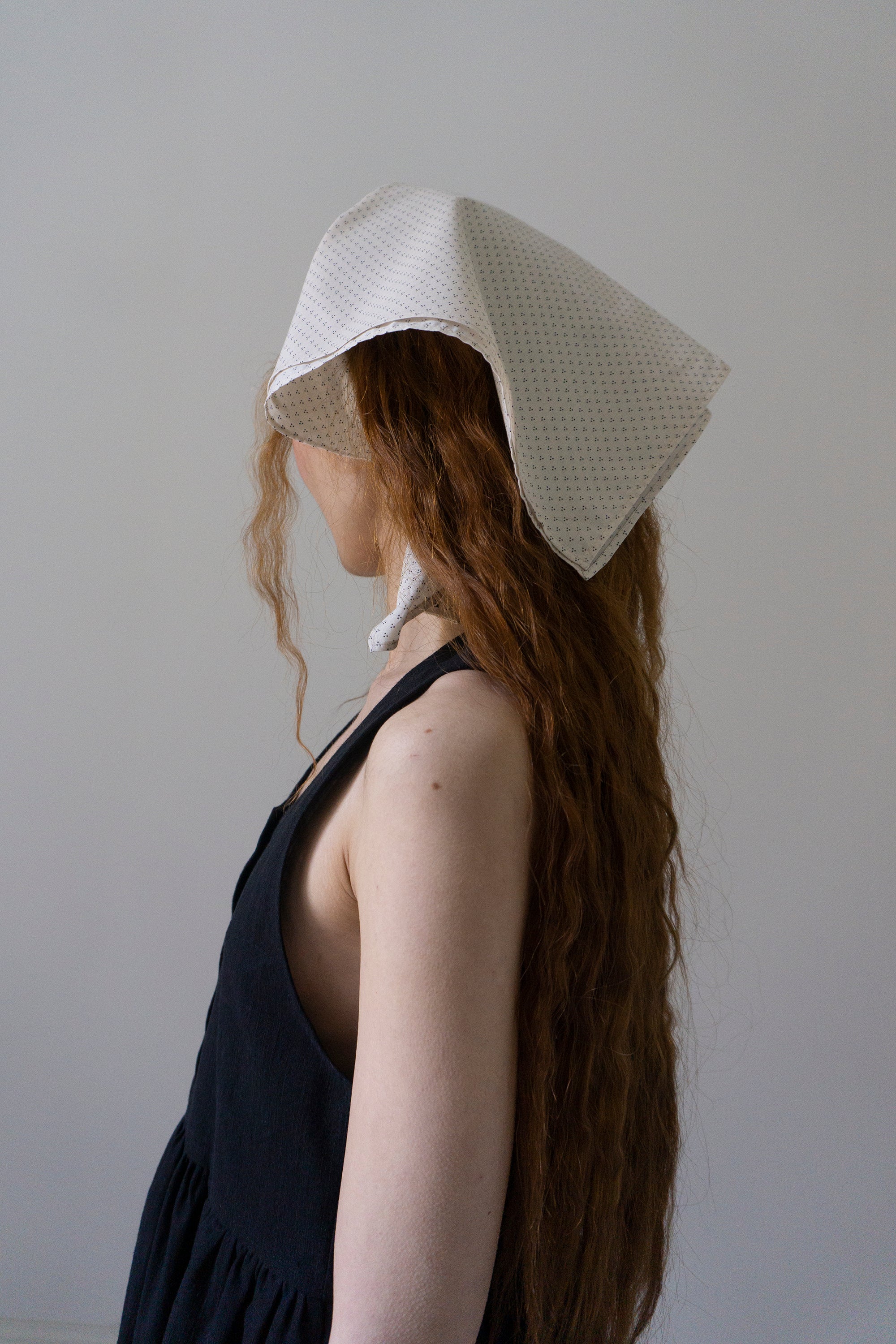 Scarf - White Calico