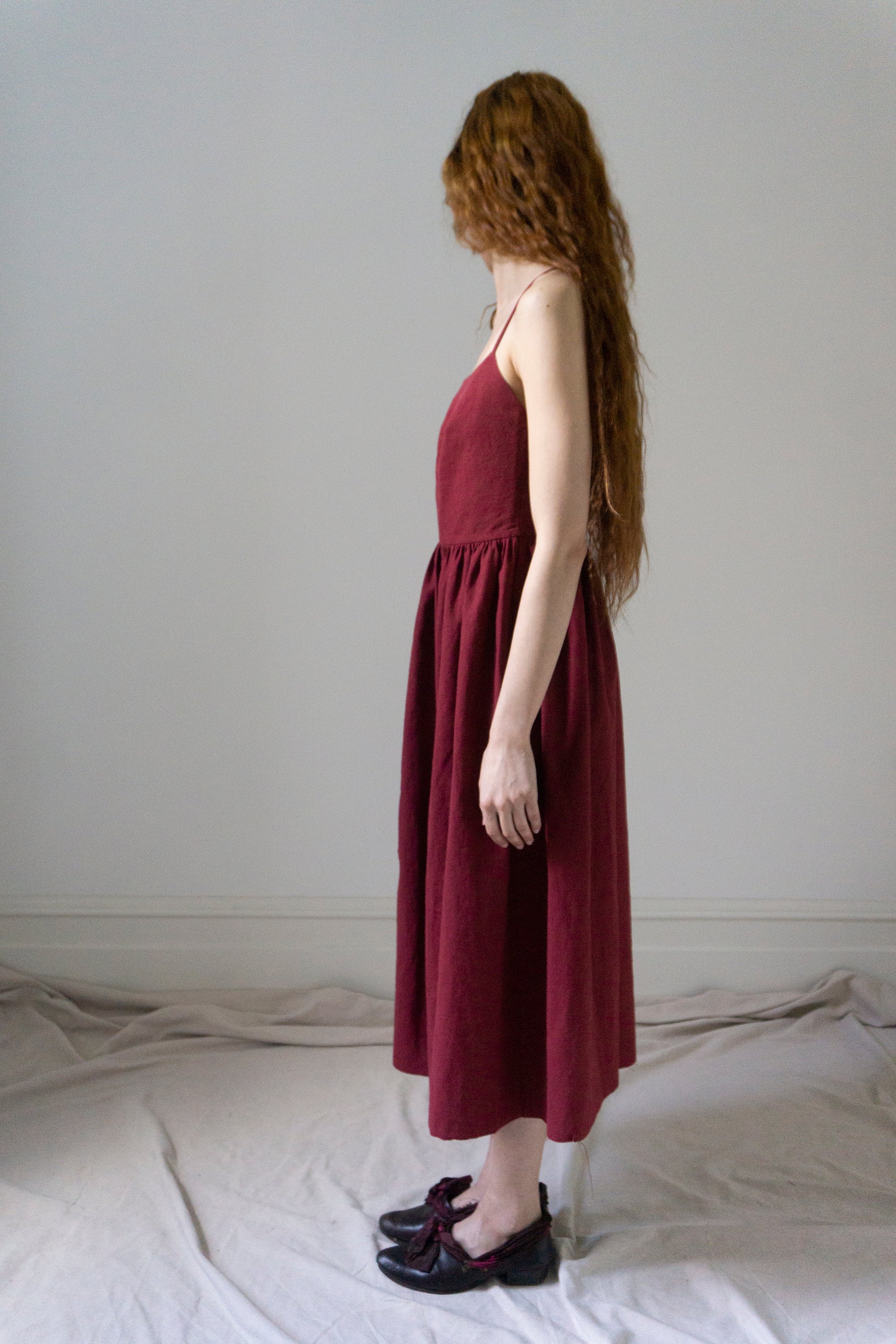 Mathilde Dress - Dark Red