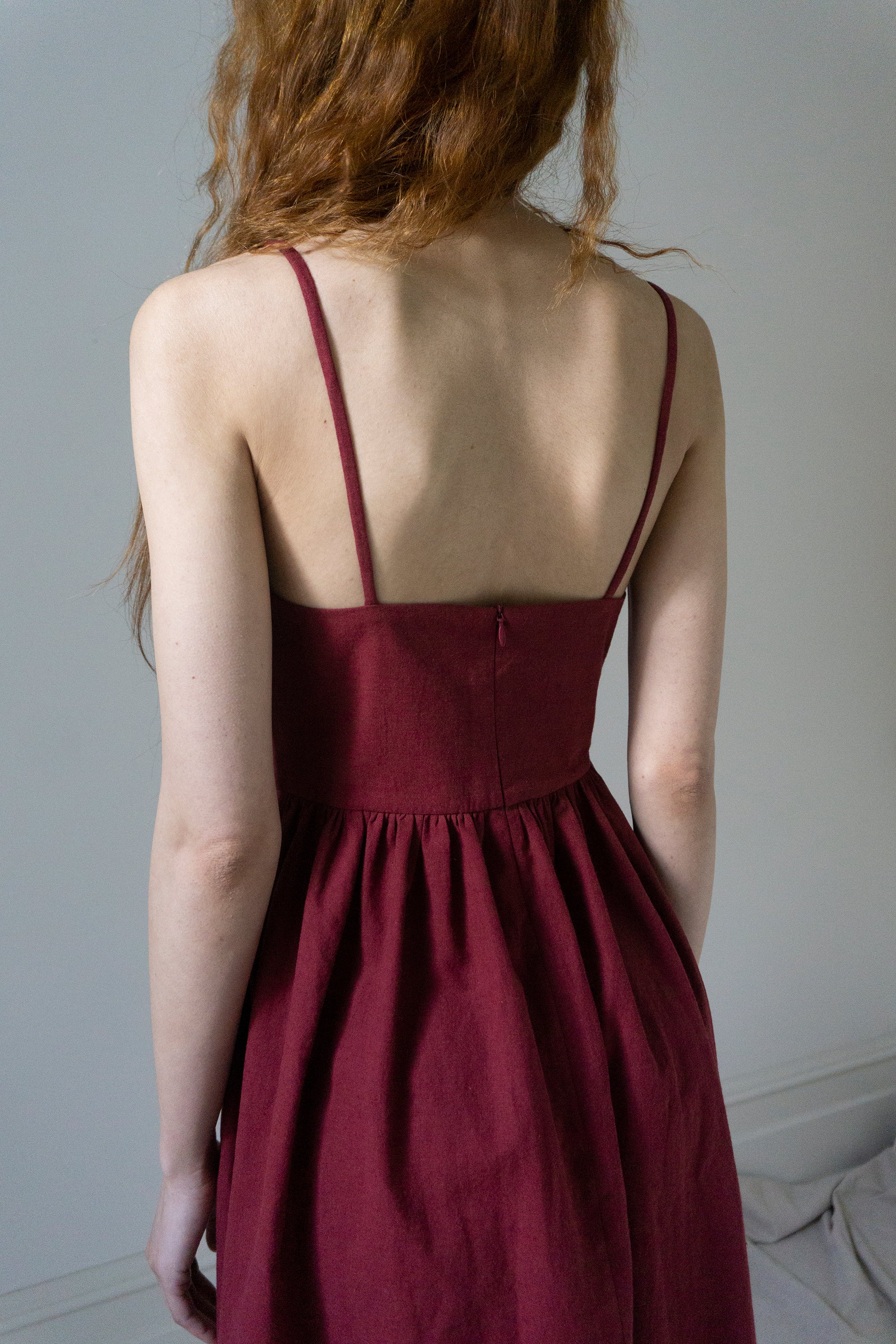 Mathilde Dress - Dark Red