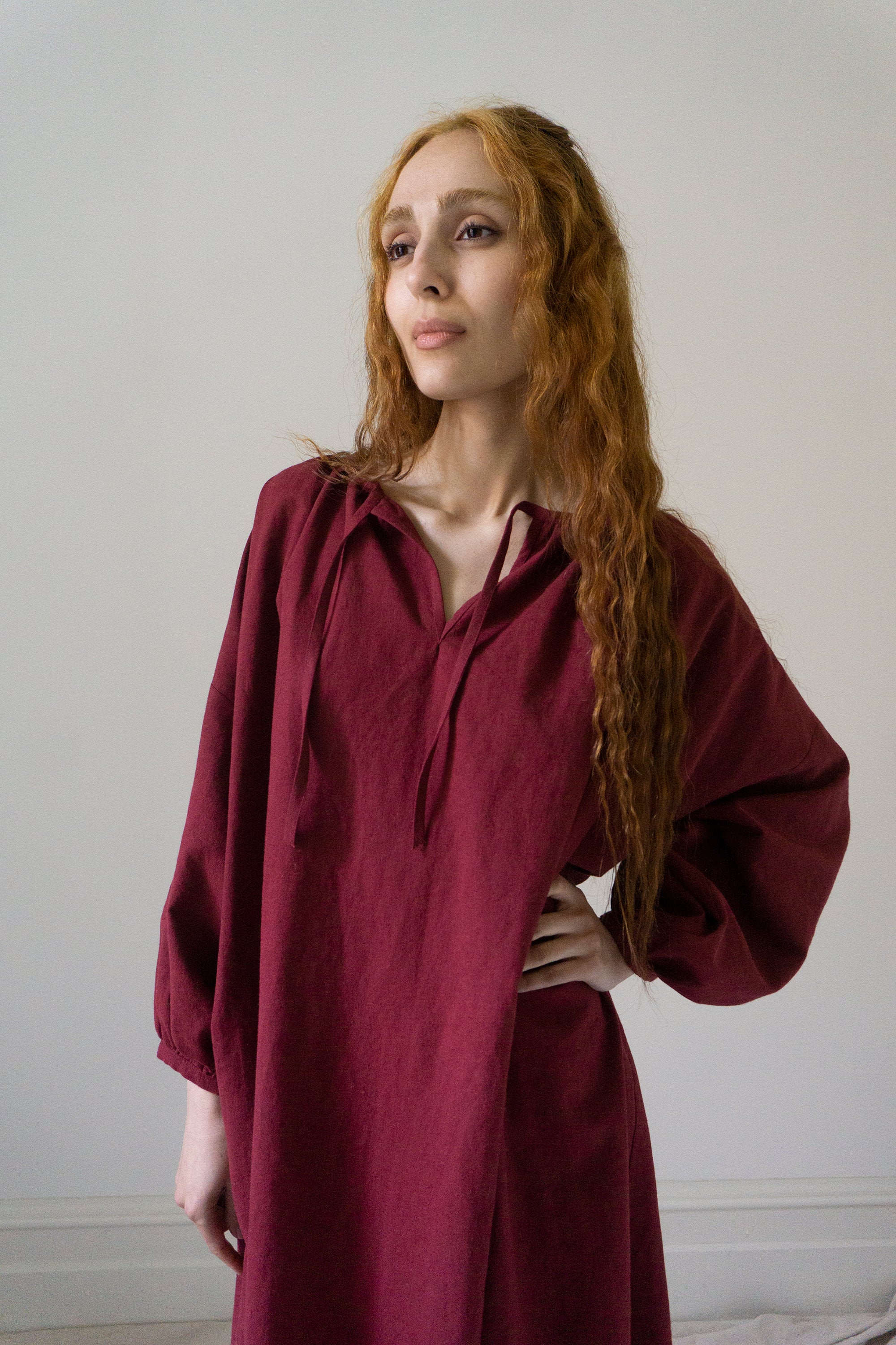 Orion Dress - Dark Red