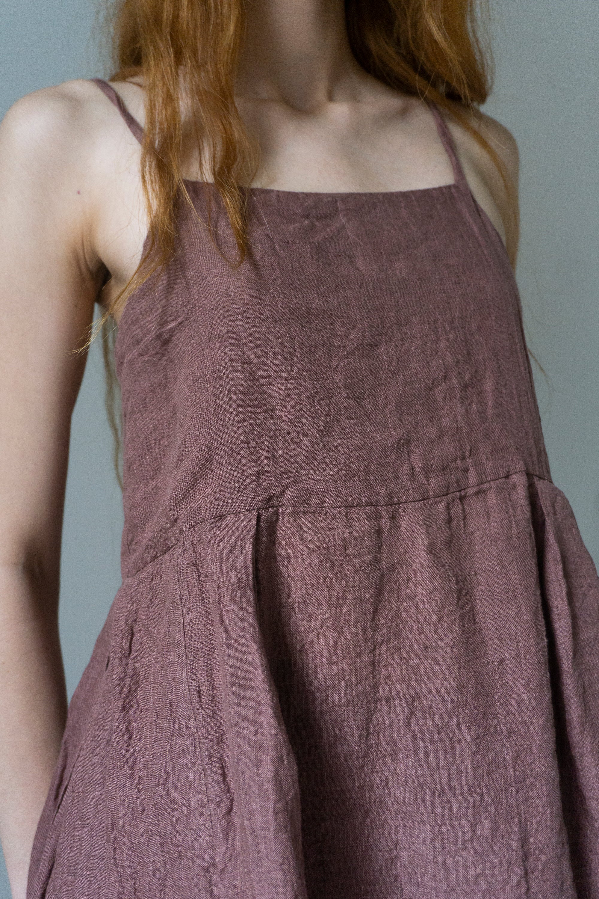 Orla Linen Dress - Rose