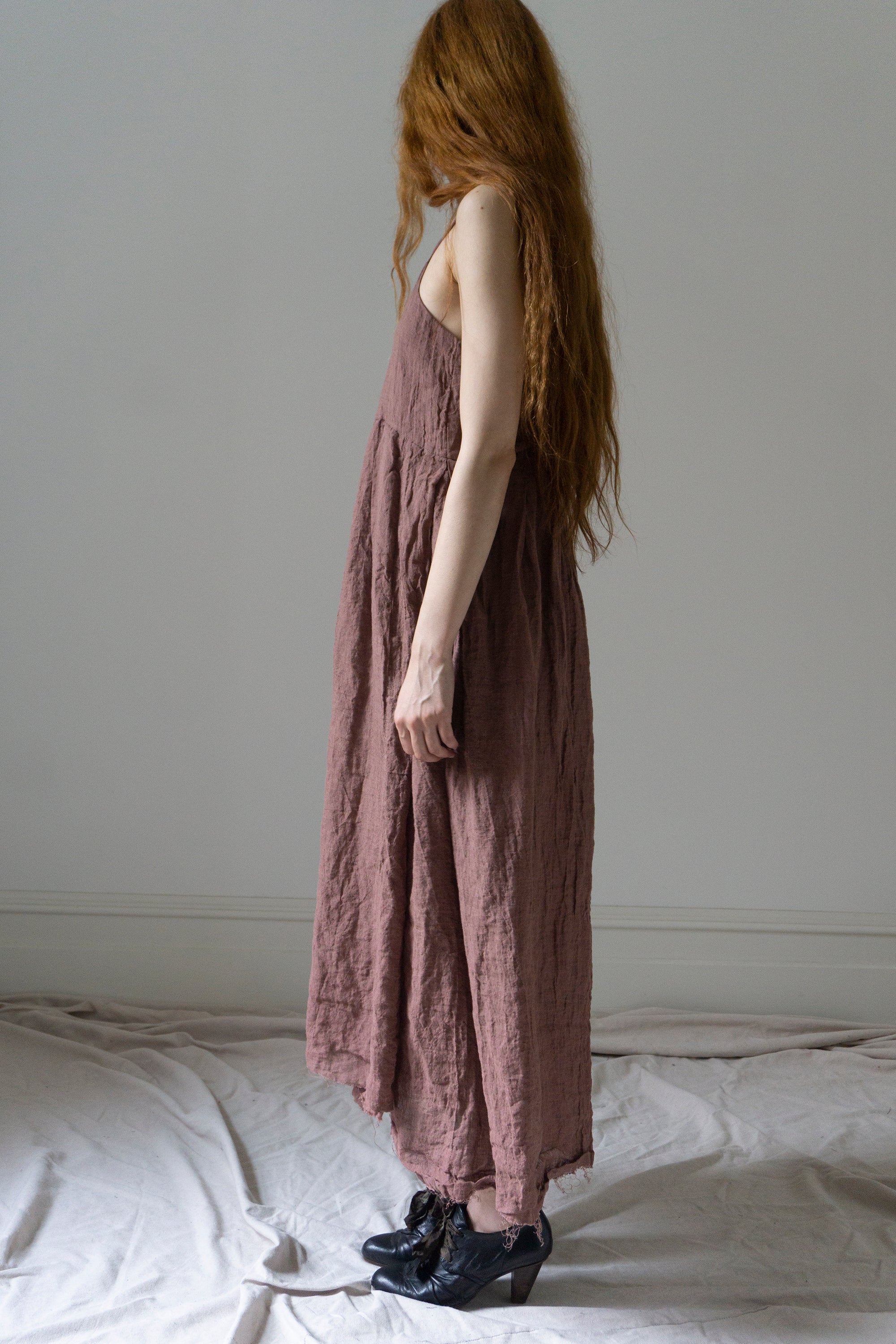 Orla Linen Dress - Rose