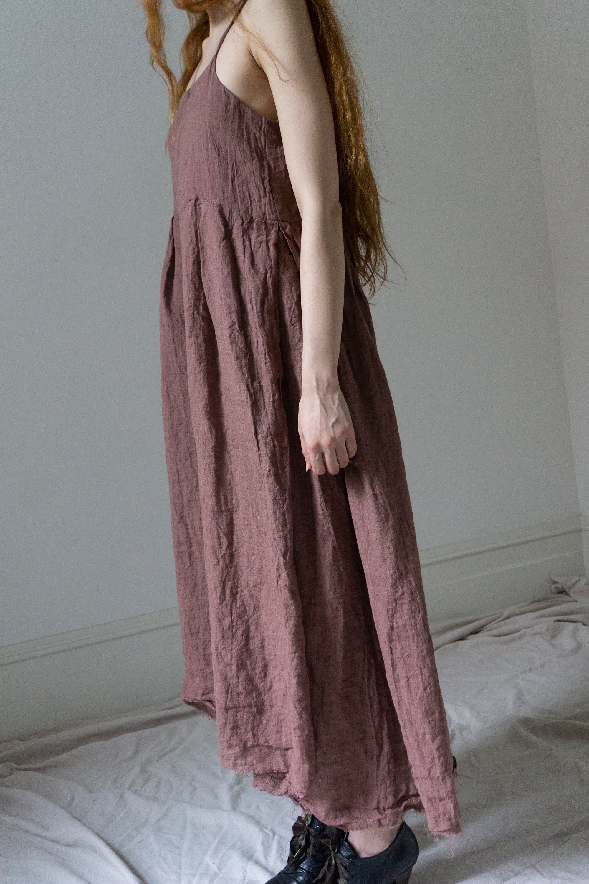 Orla Linen Dress - Rose
