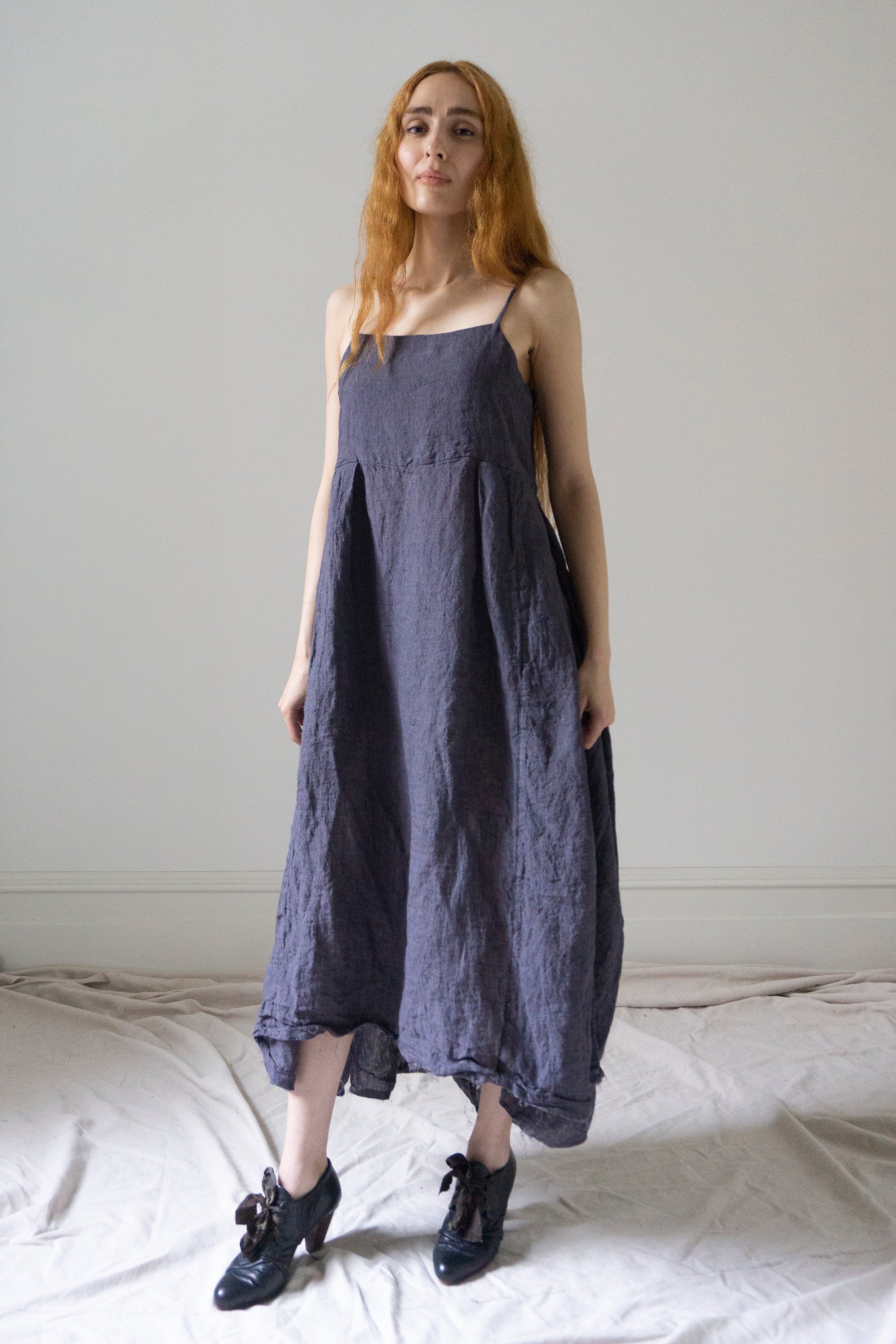 Orla Linen Dress - Sloe