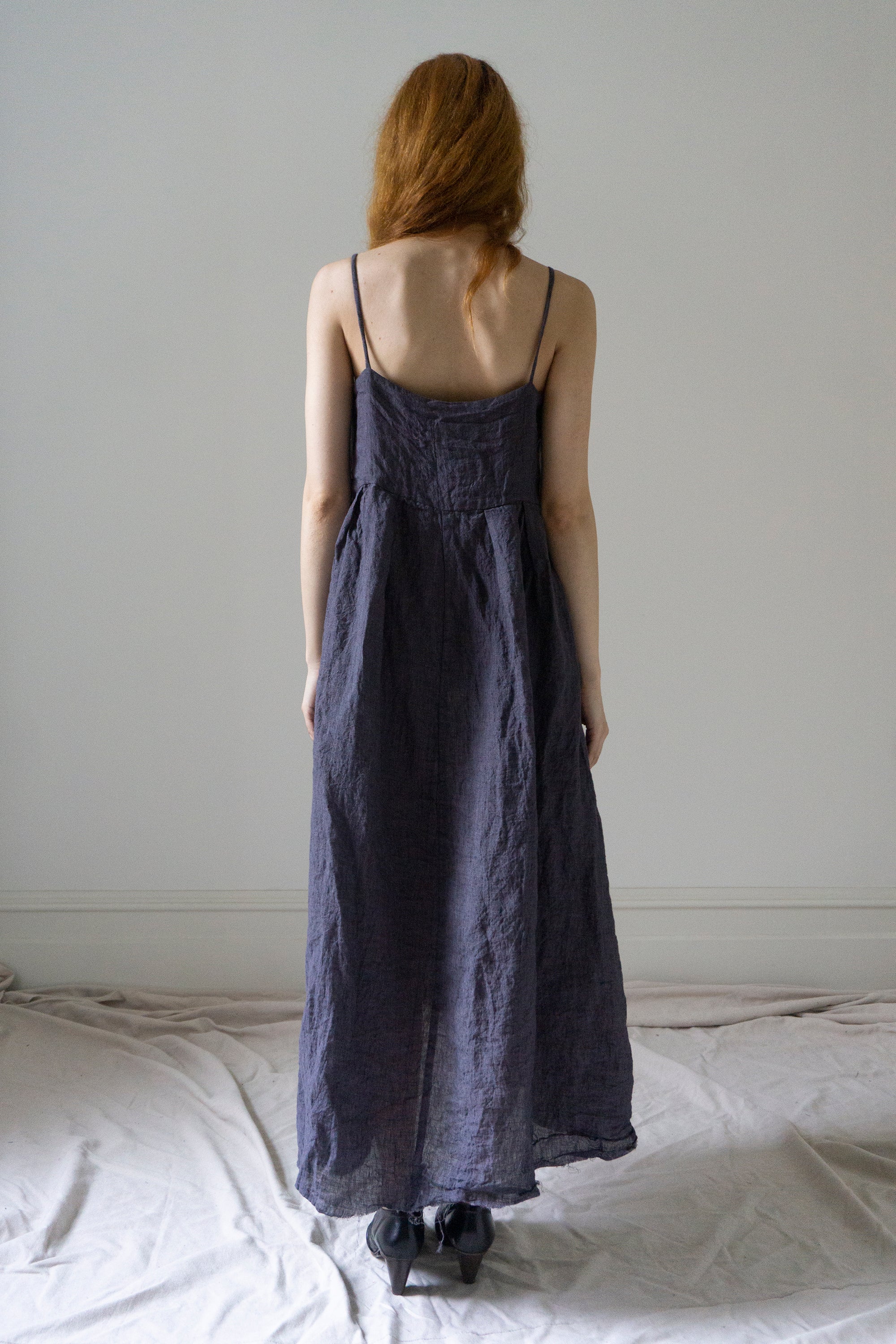 Orla Linen Dress - Sloe