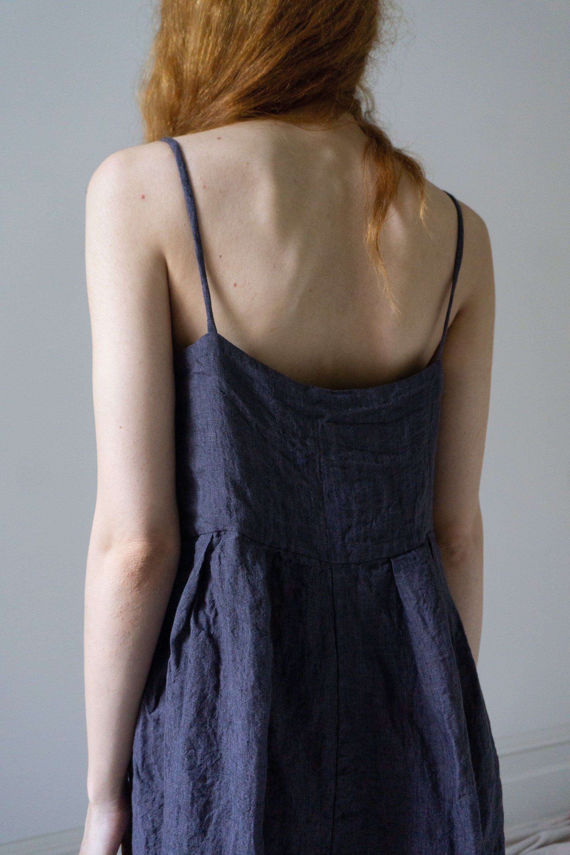 Orla Linen Dress - Sloe