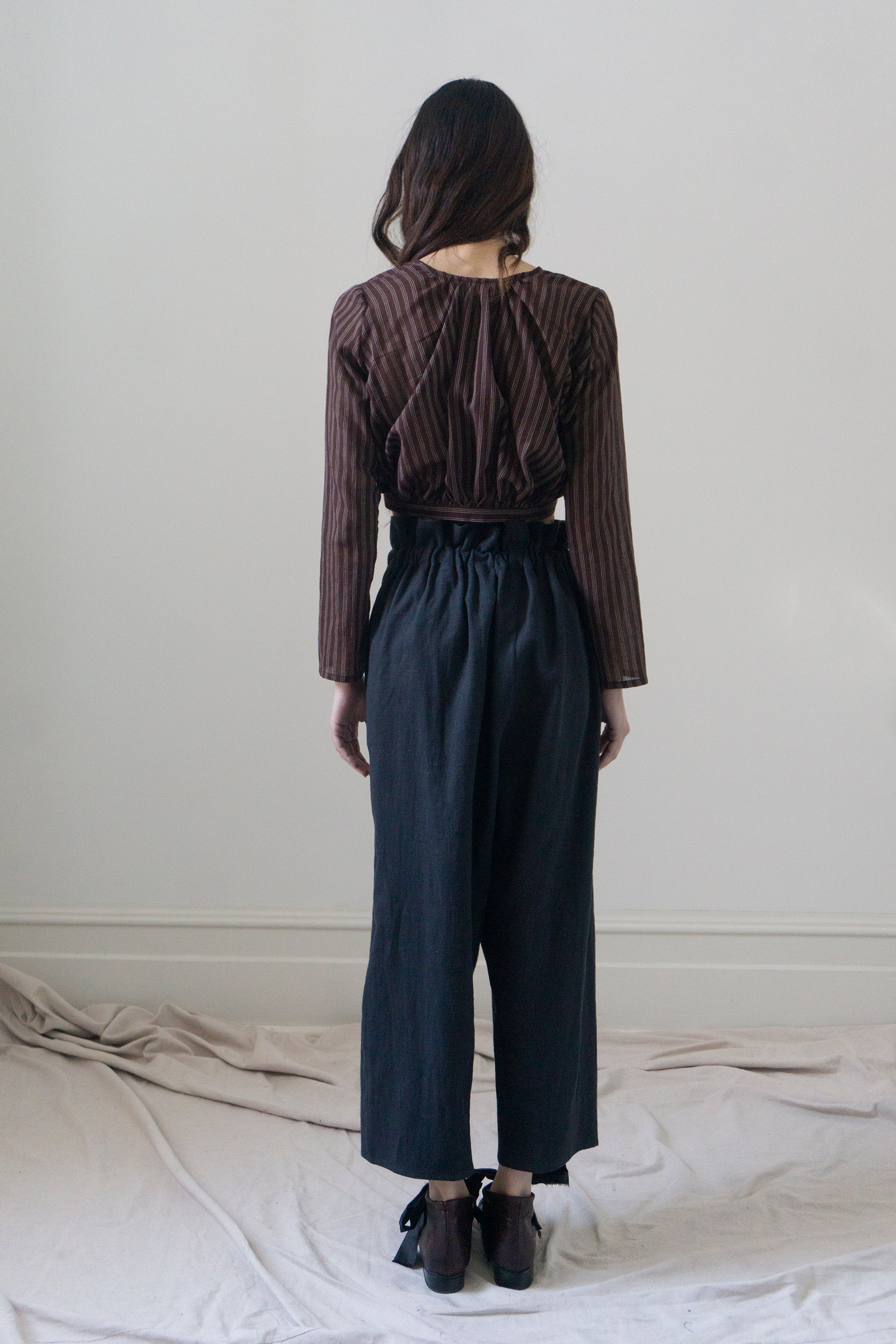 Callisto Top - Mahogany Stripe