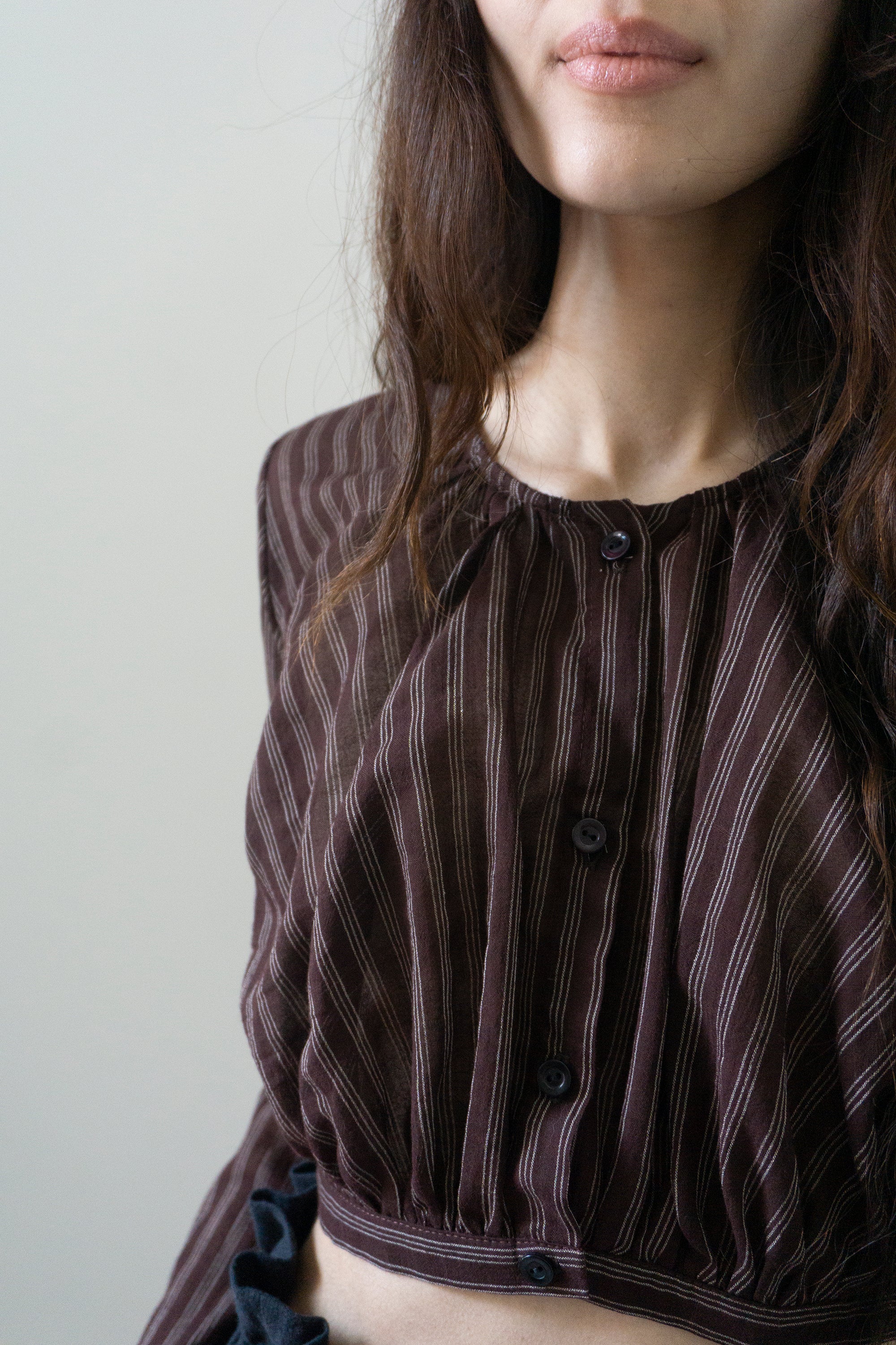 Callisto Top - Mahogany Stripe
