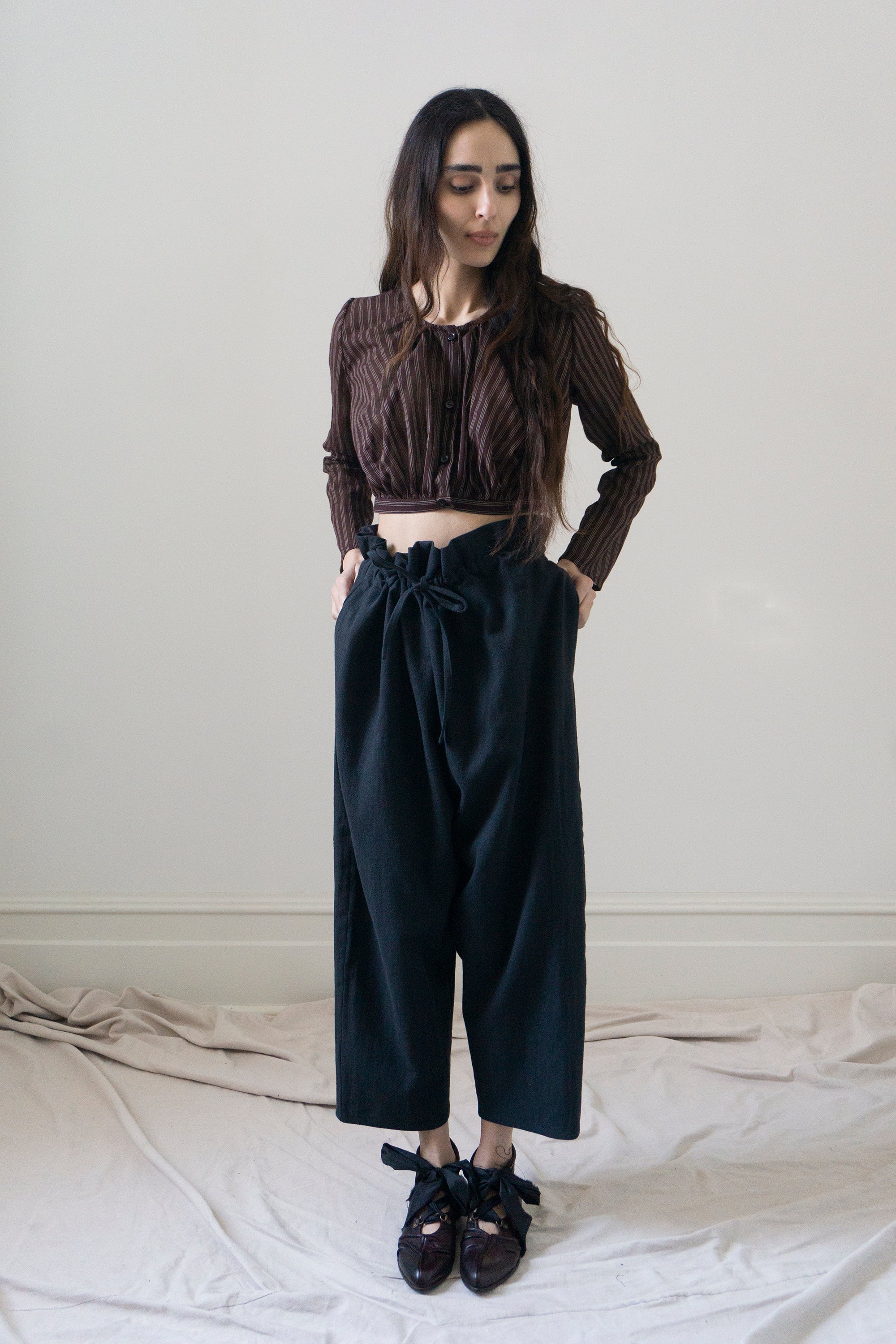 Callisto Top - Mahogany Stripe