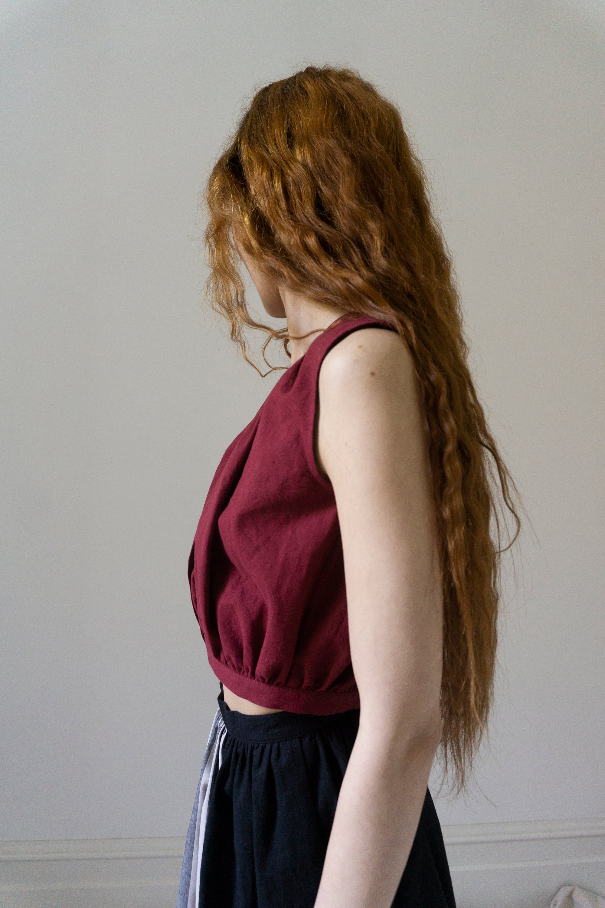 Viola Top - Dark Red