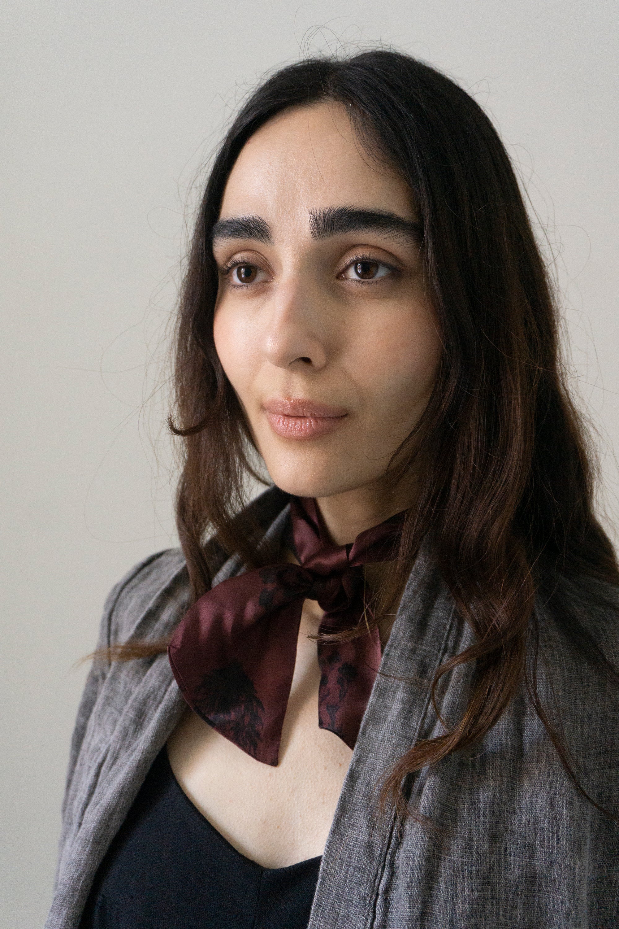 Silk Scarf - Printed Charmeuse