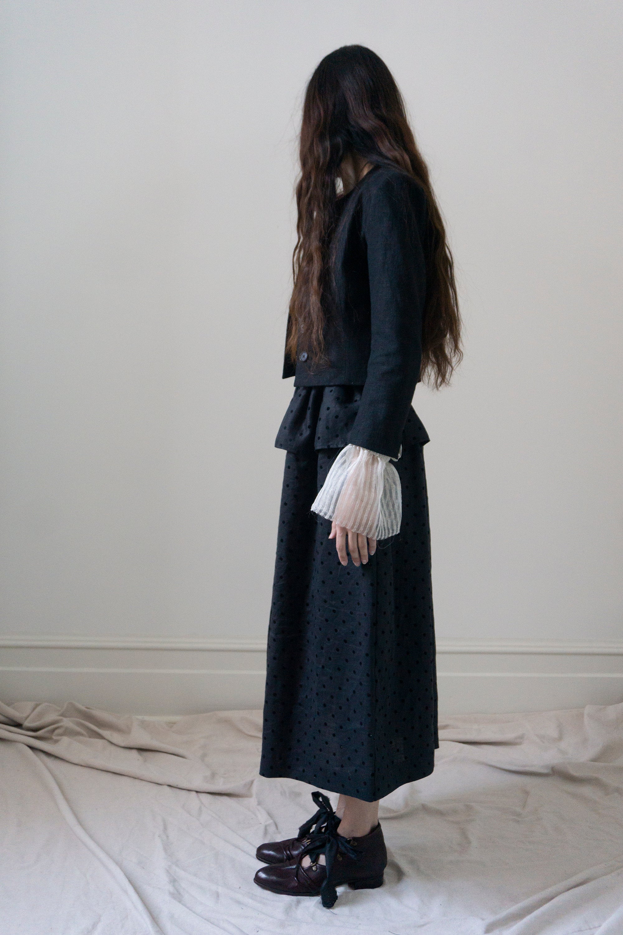 Rima Linen Jacket - Black