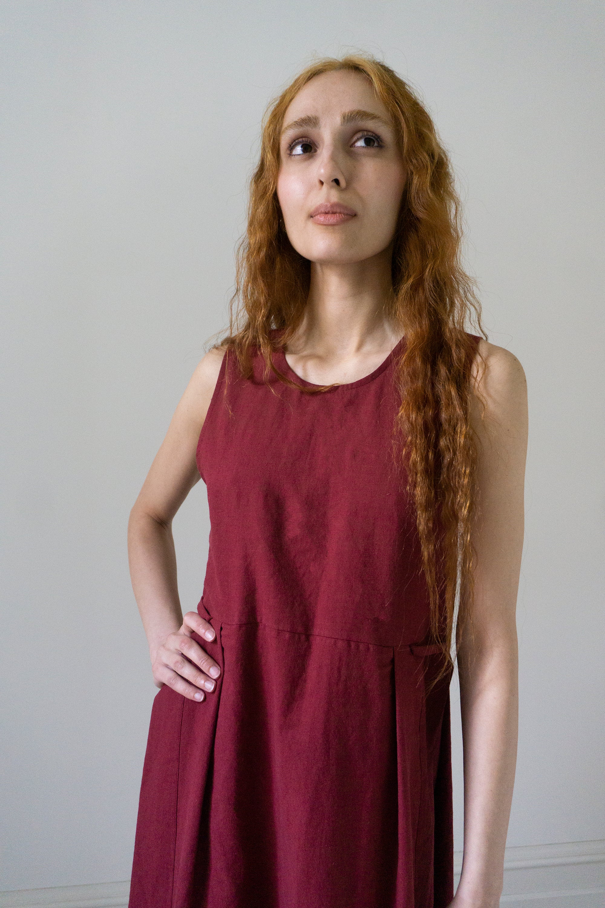 Seraphina Dress - Dark Red