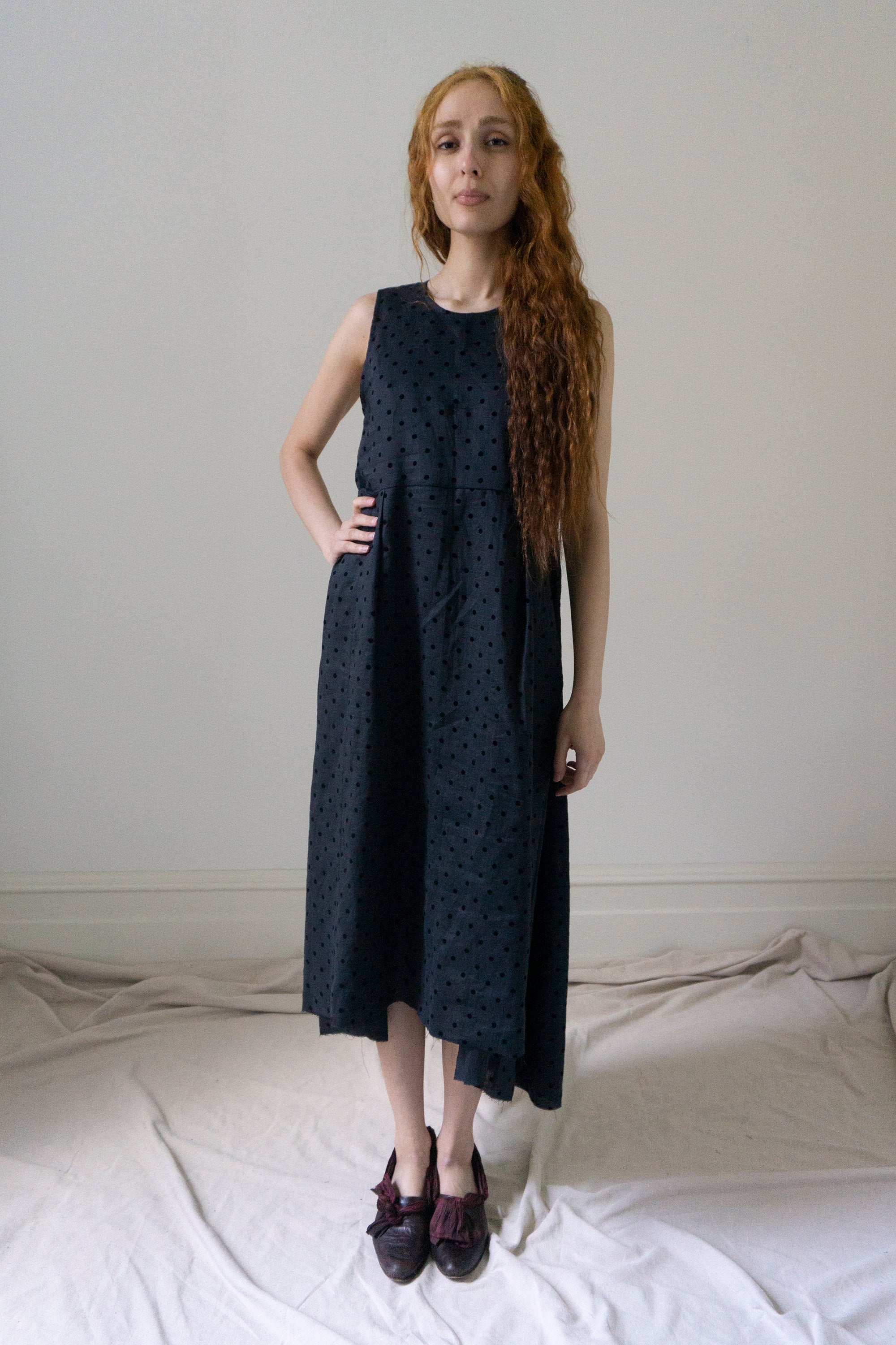 Seraphina Dress - Black Dotted Swiss