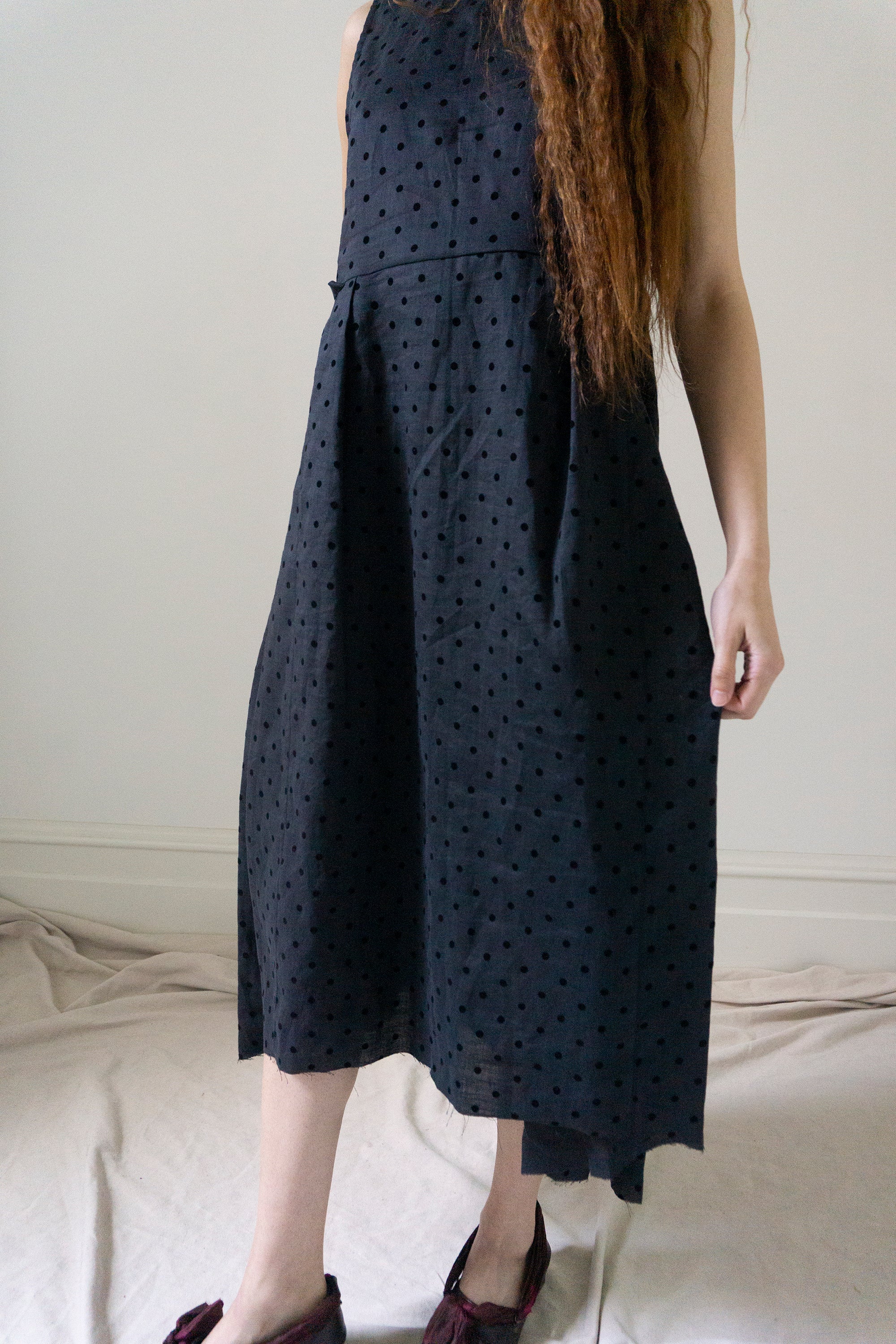 Seraphina Dress - Black Dotted Swiss