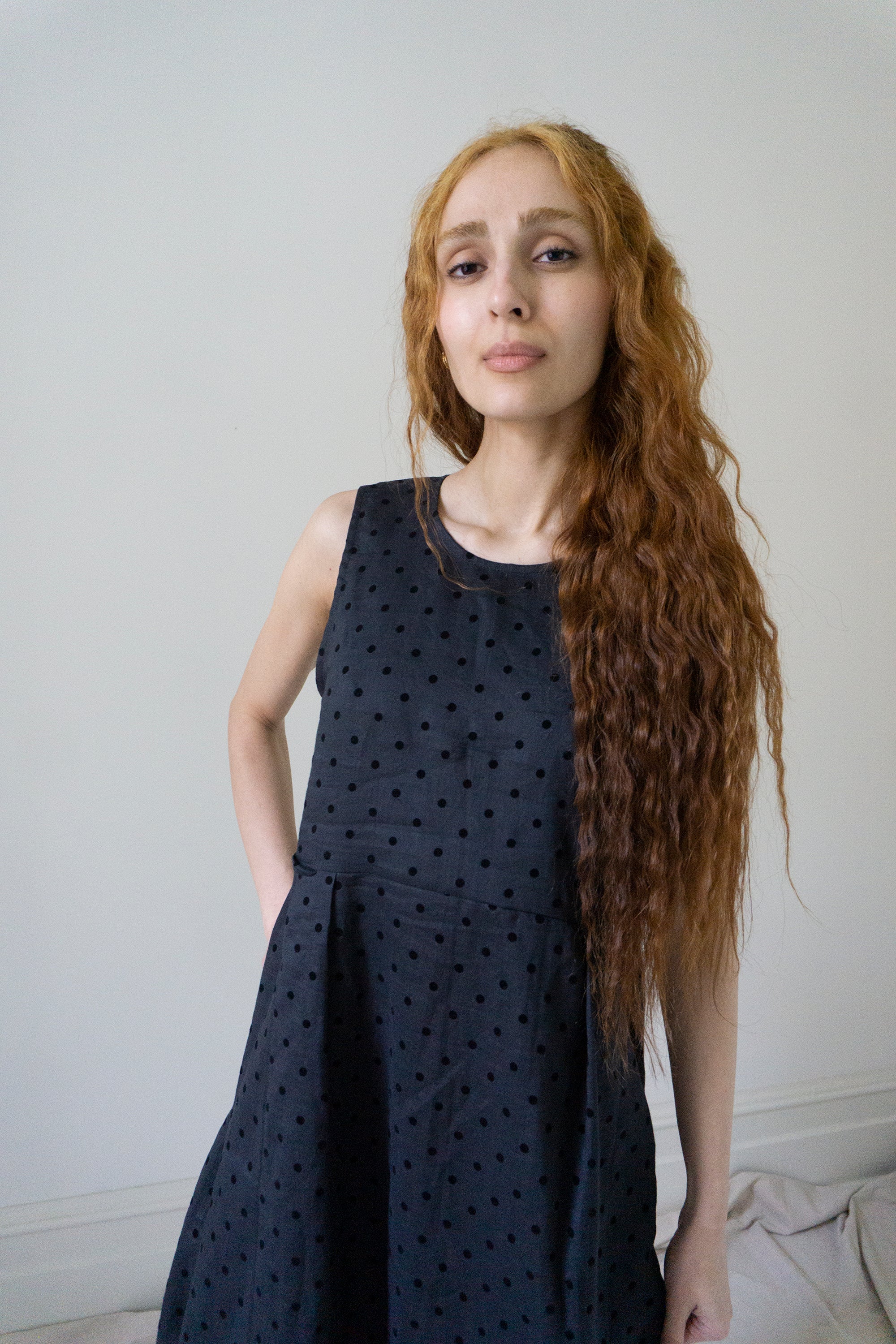 Seraphina Dress - Black Dotted Swiss