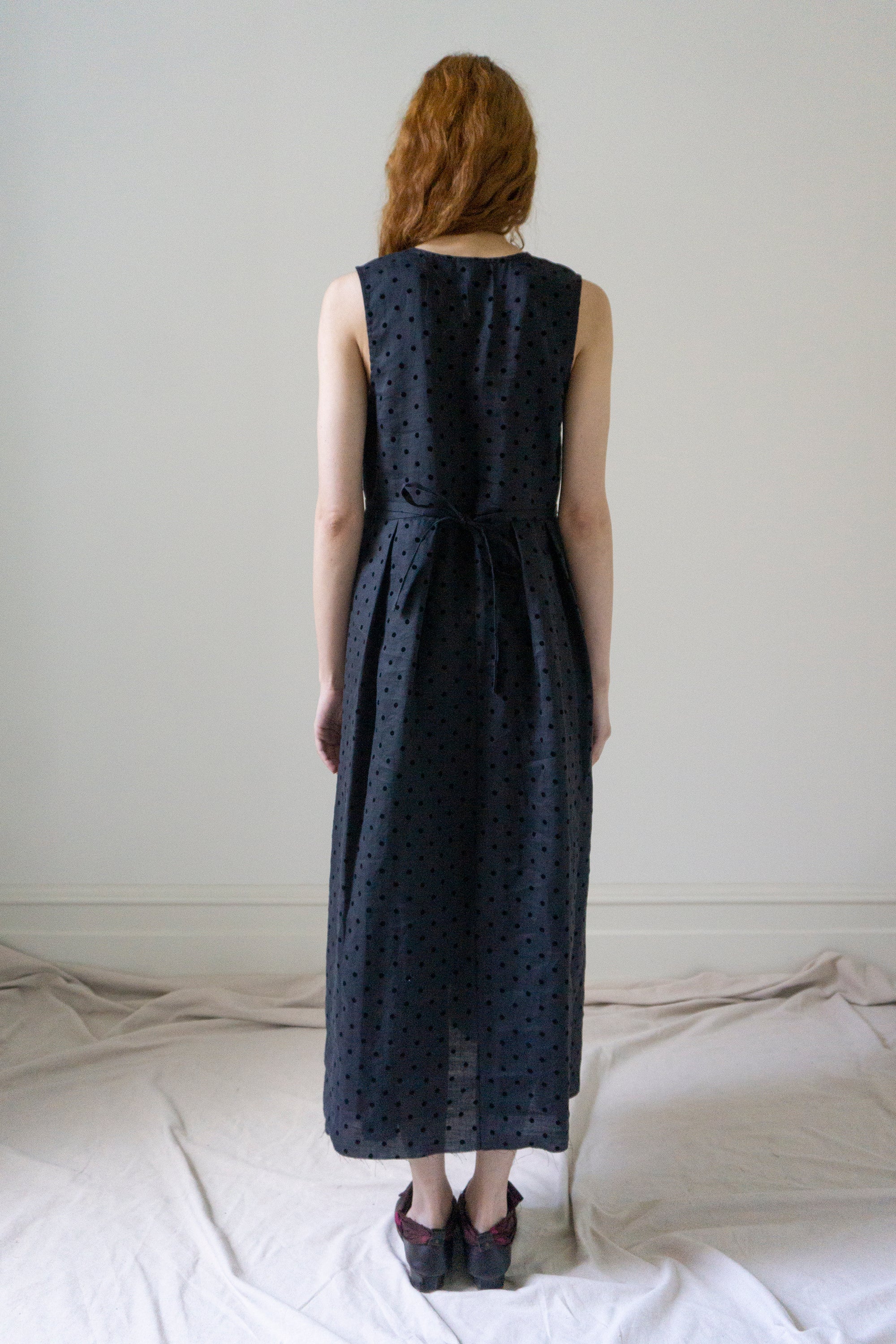 Seraphina Dress - Black Dotted Swiss
