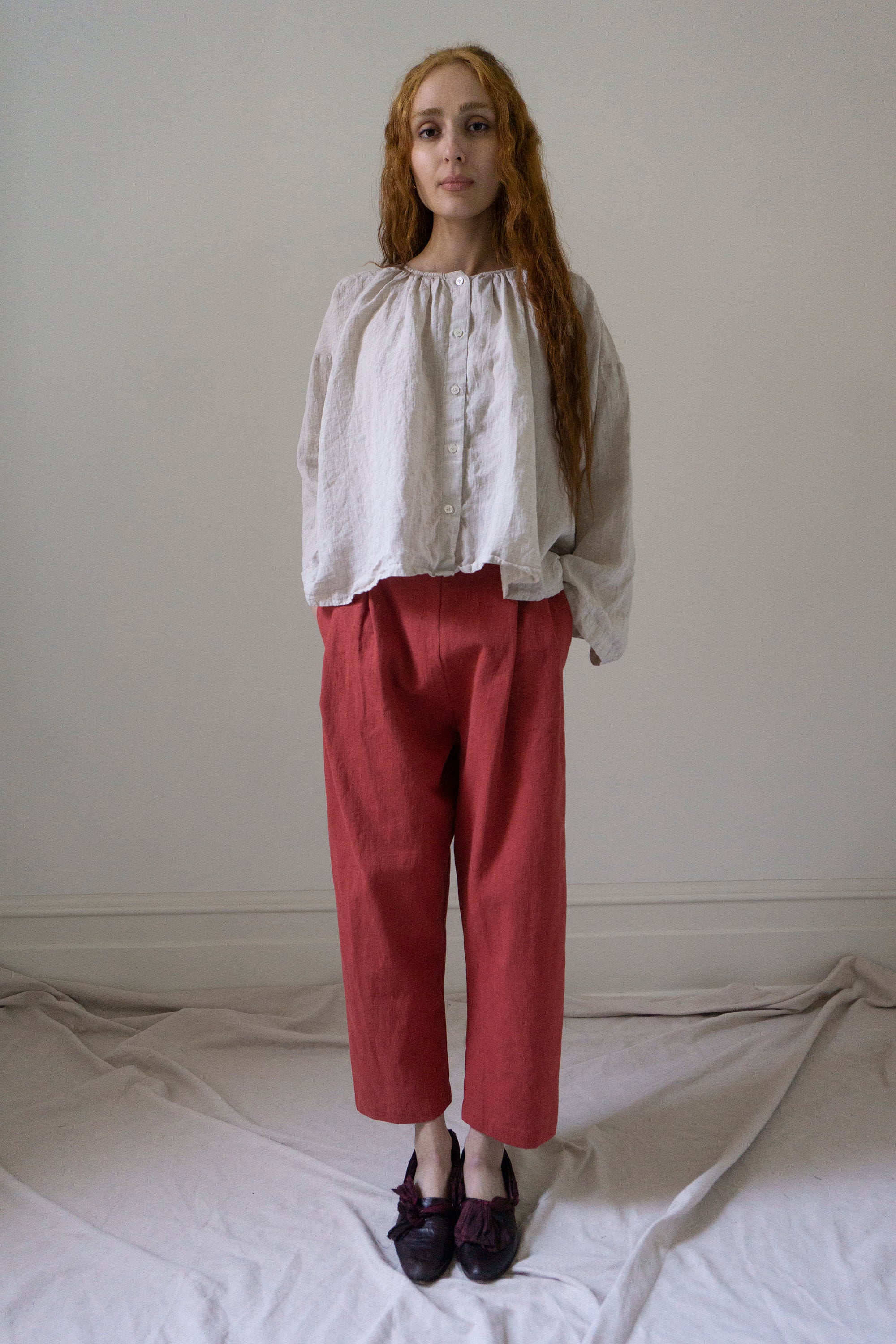 Sidonie Trousers - Cerise