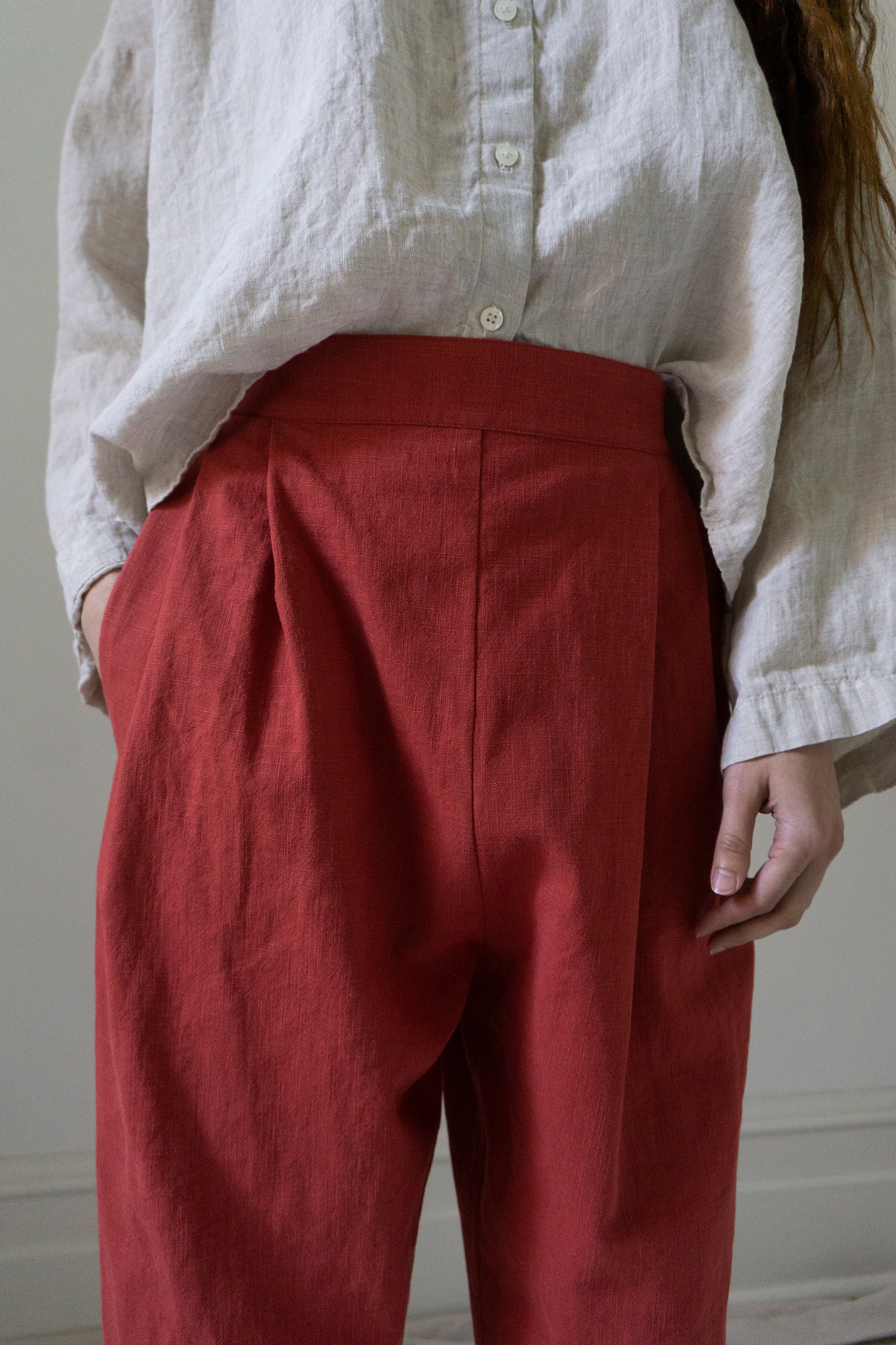 Sidonie Trousers - Cerise