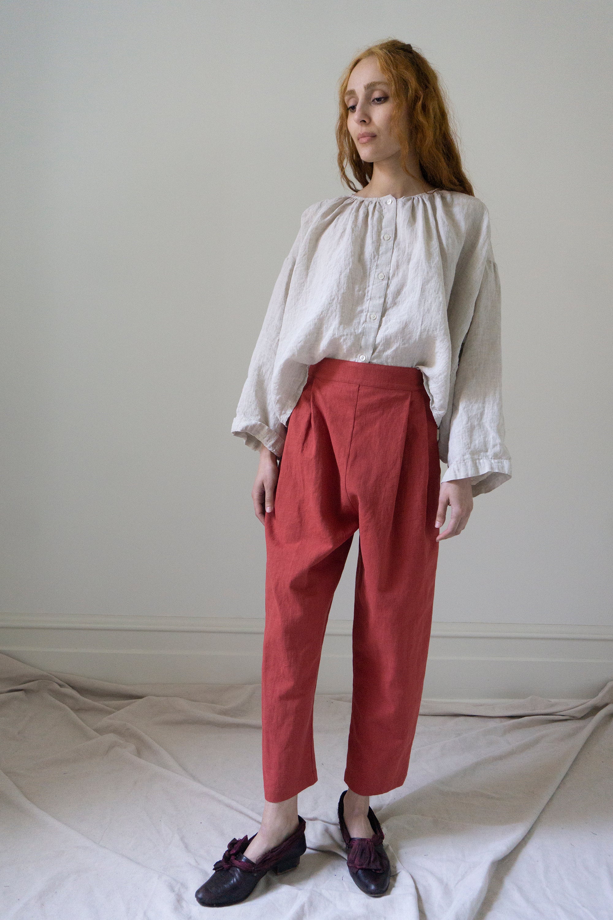 Sidonie Trousers - Cerise