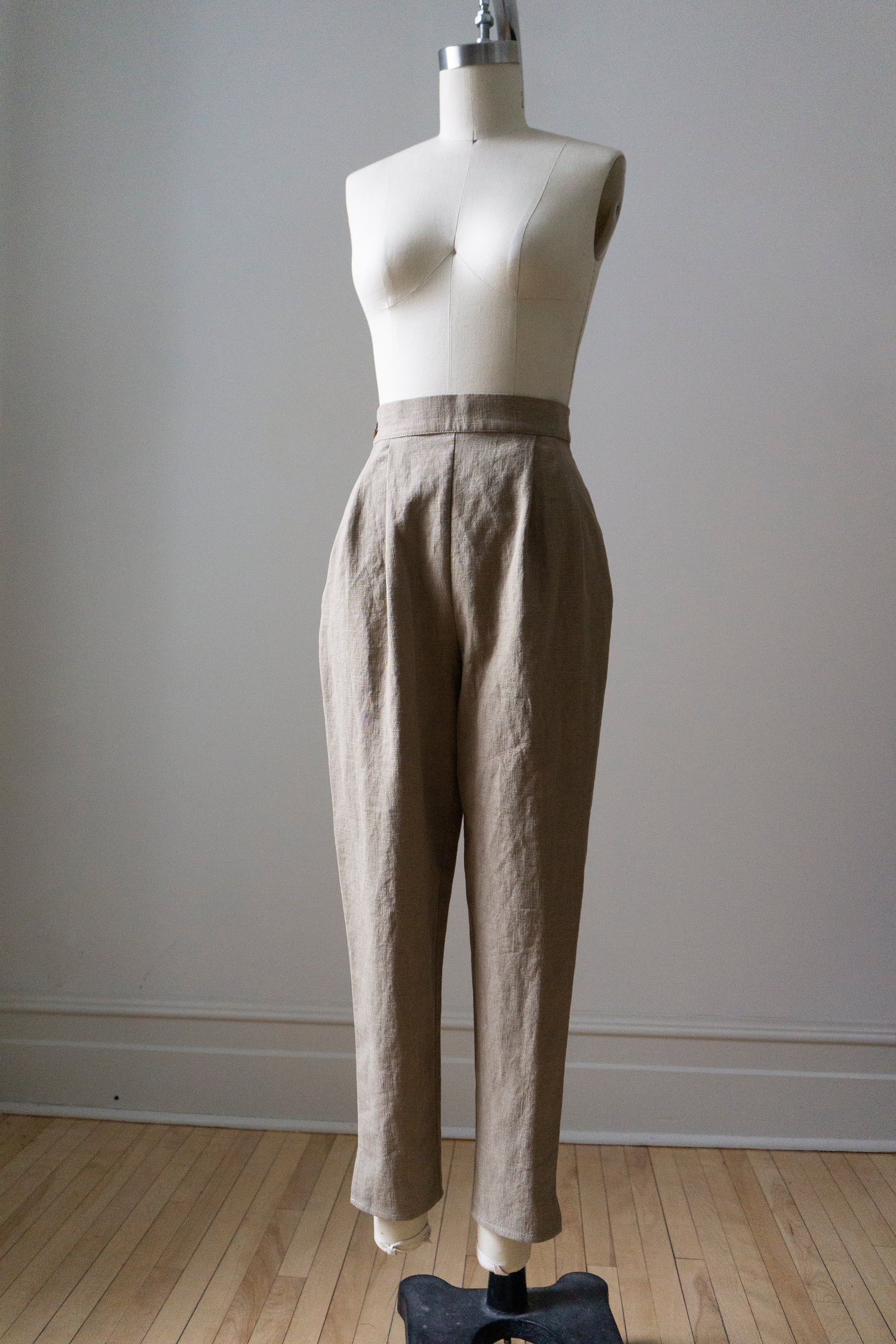 Simone trousers driftwood linen (SIZE S)