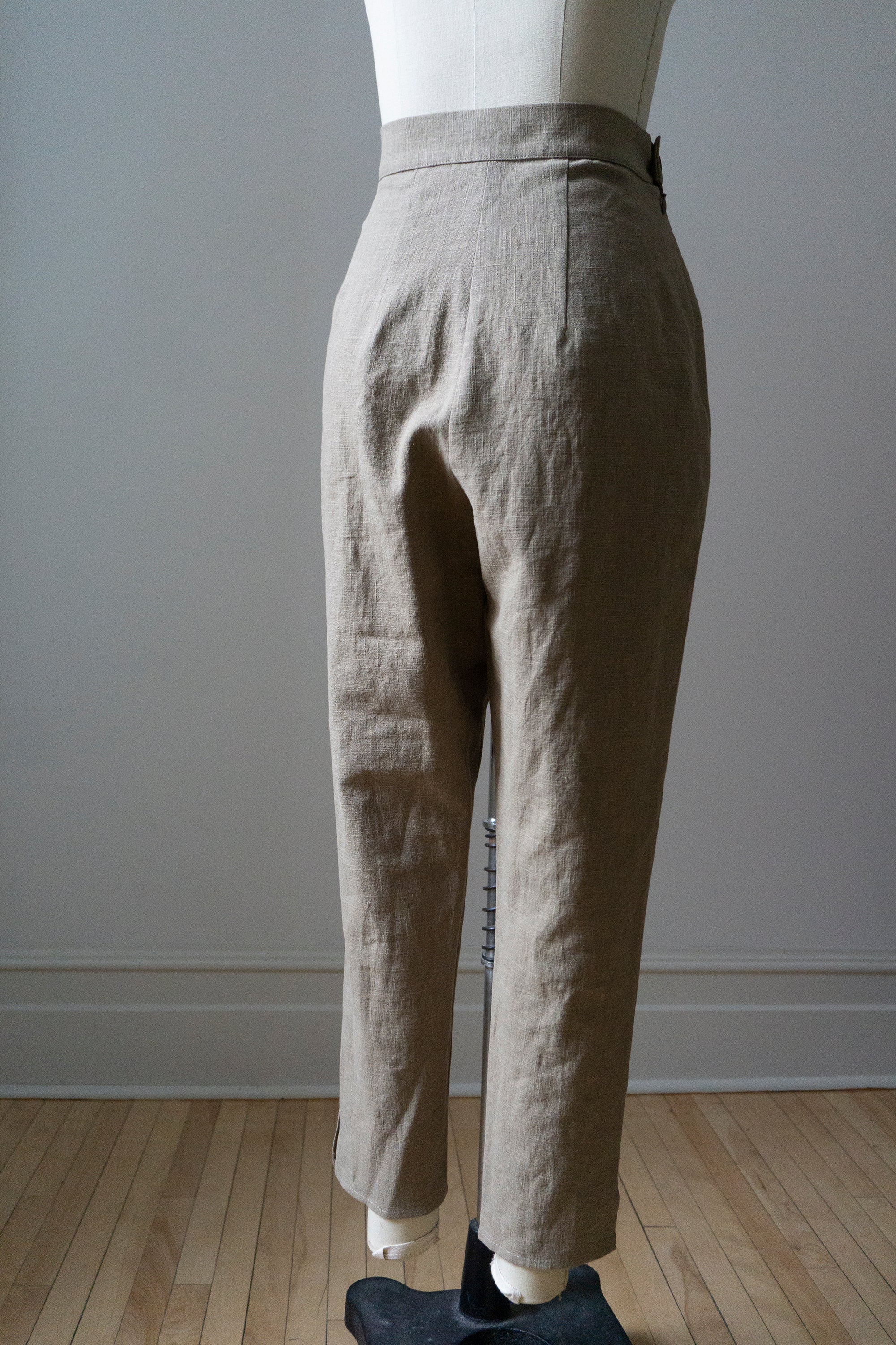 Simone trousers driftwood linen (SIZE S)