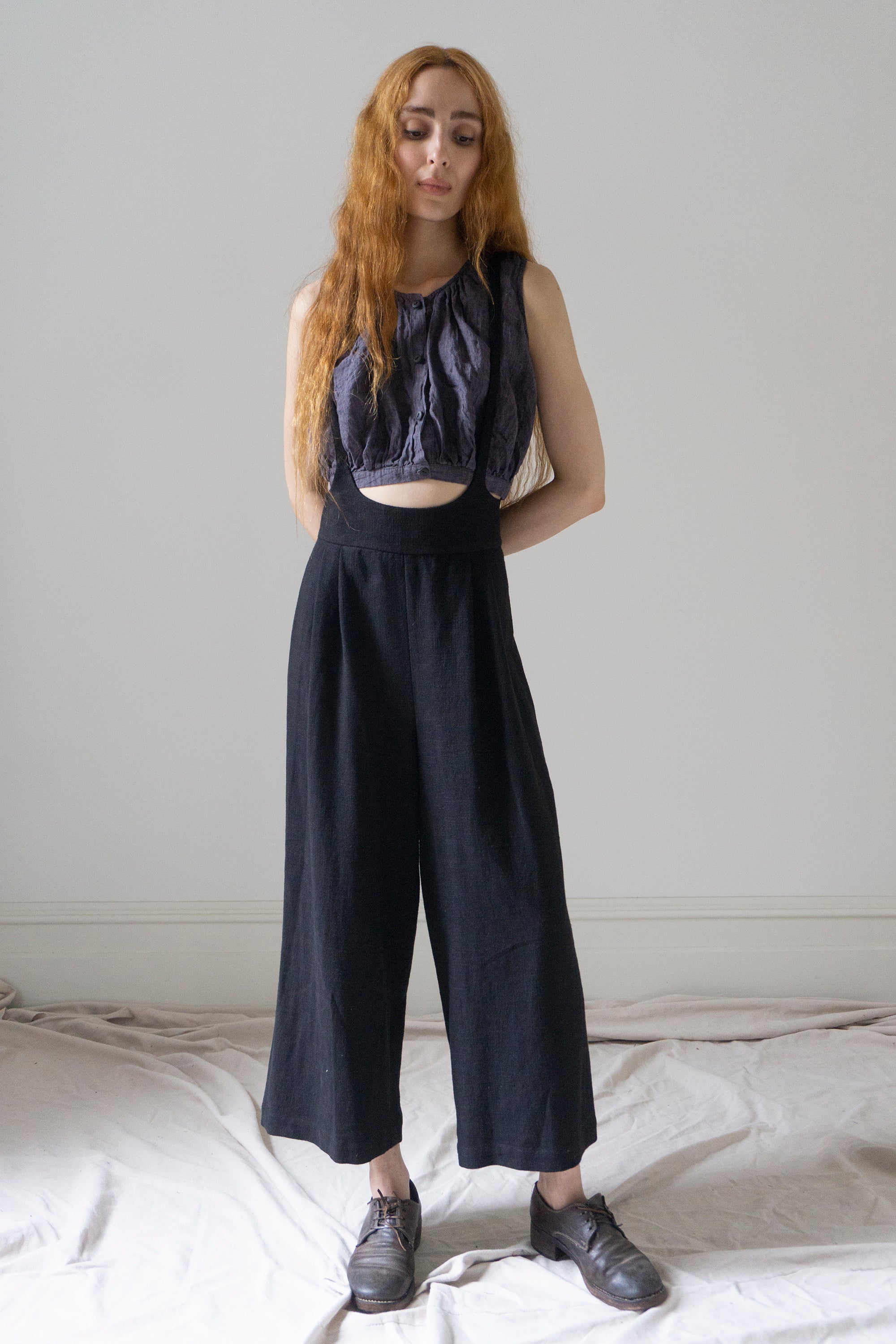 Darcy Suspender Trousers - Black