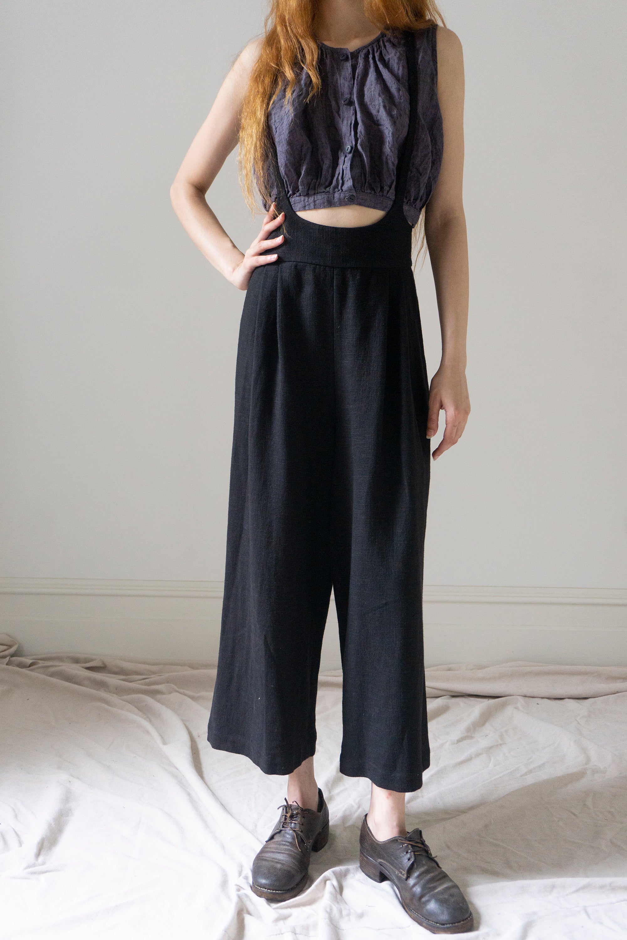 Darcy Suspender Trousers - Black