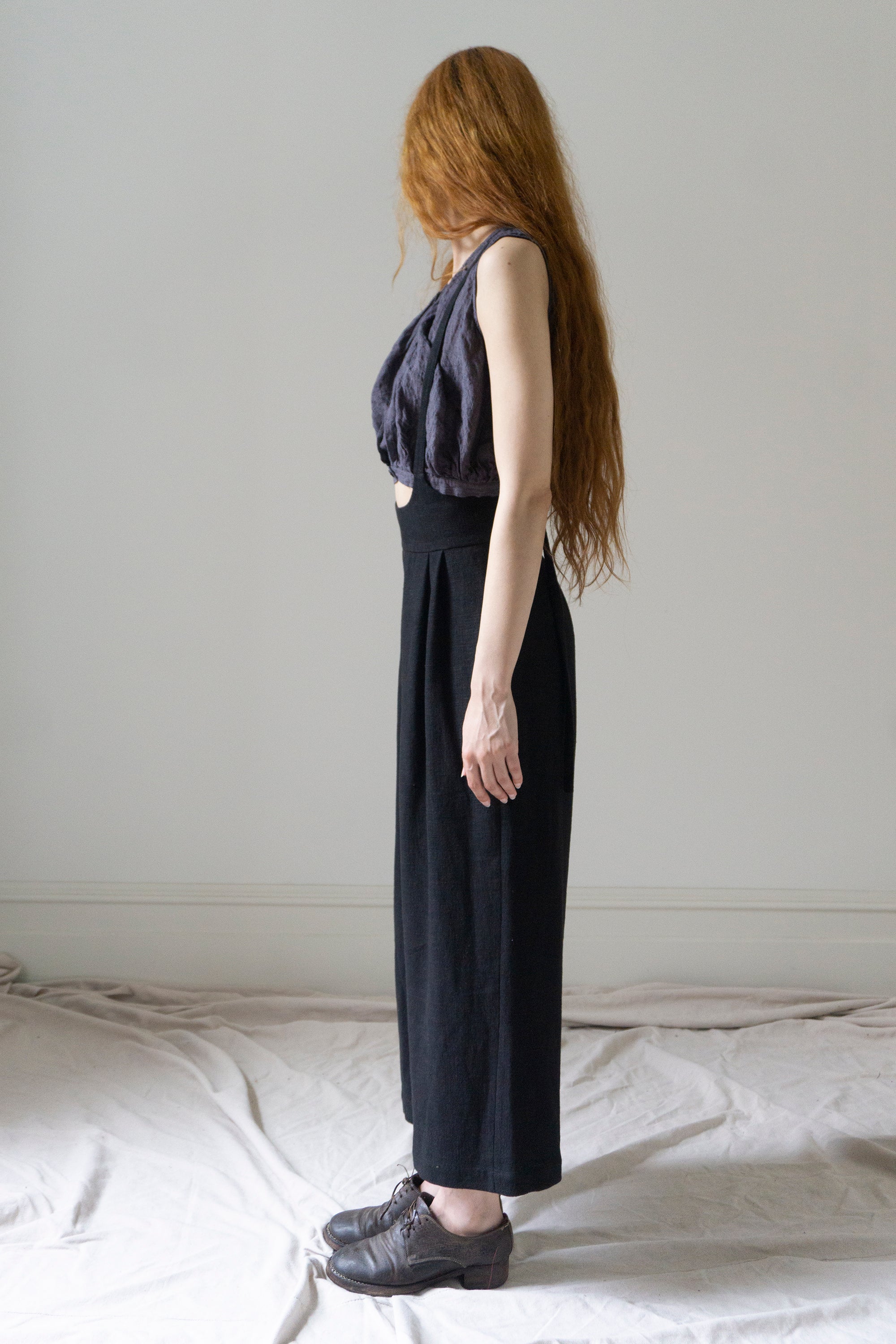 Darcy Suspender Trousers - Black