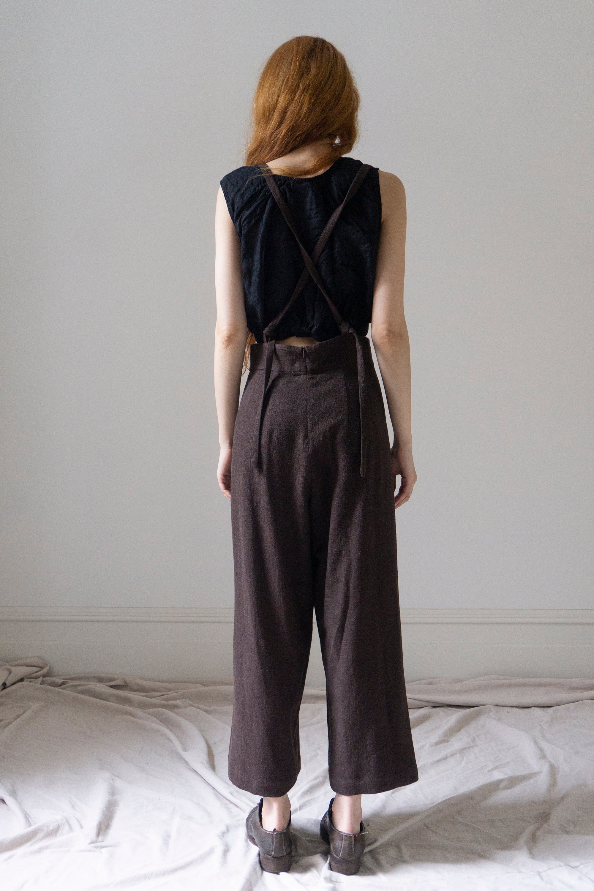 Darcy Suspender Trousers - Clove