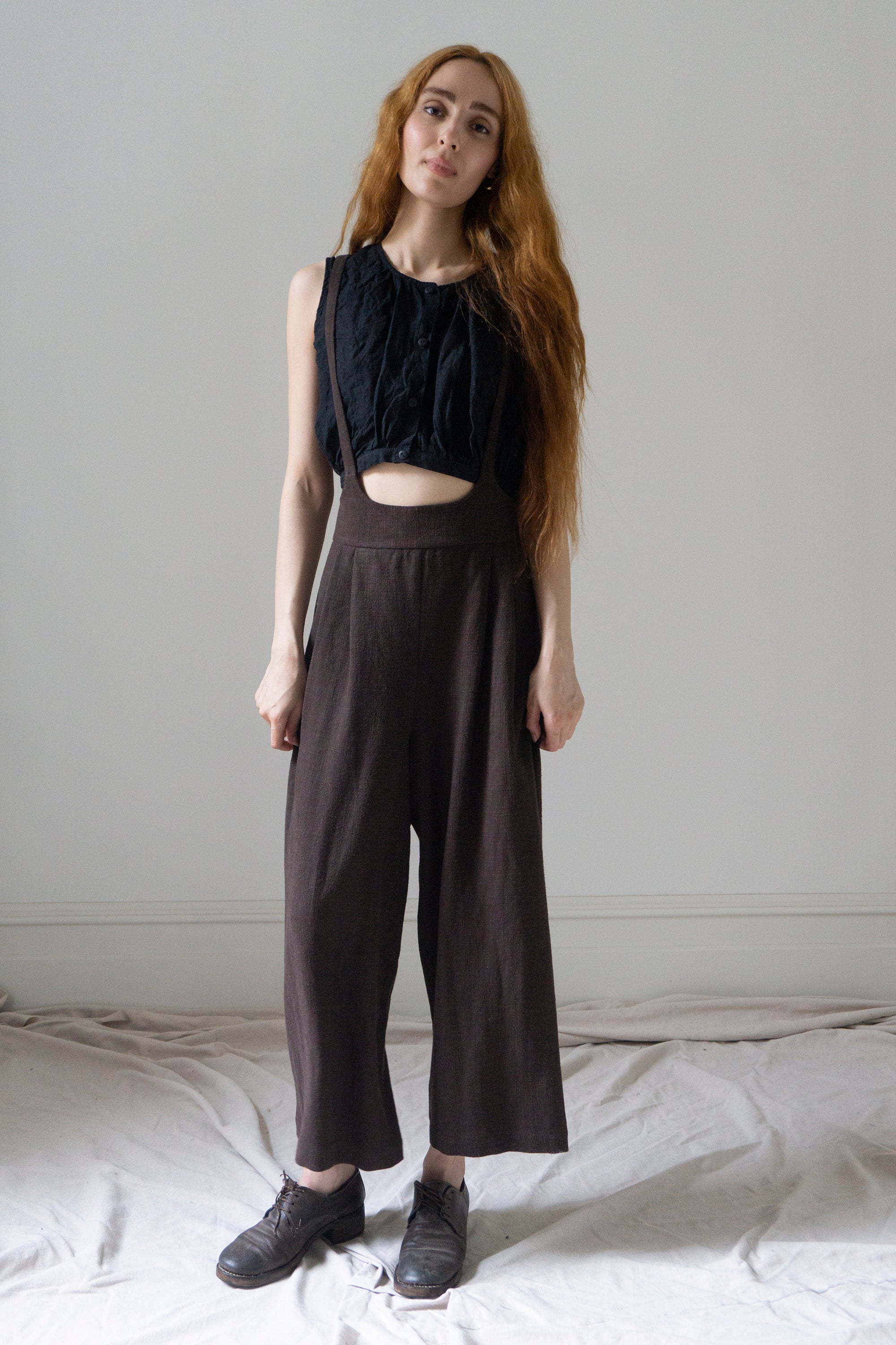 Darcy Suspender Trousers - Clove