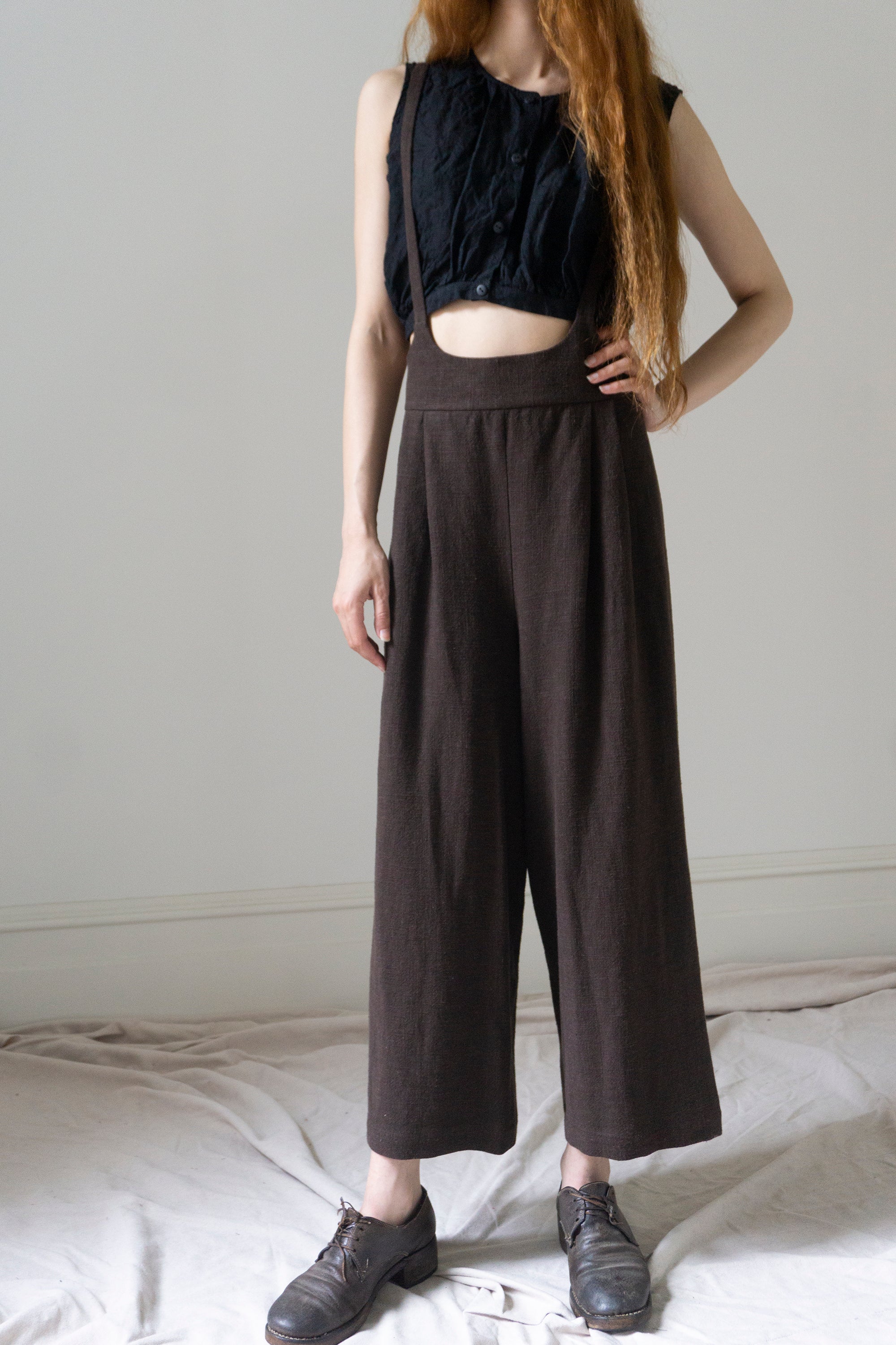 Darcy Suspender Trousers - Clove