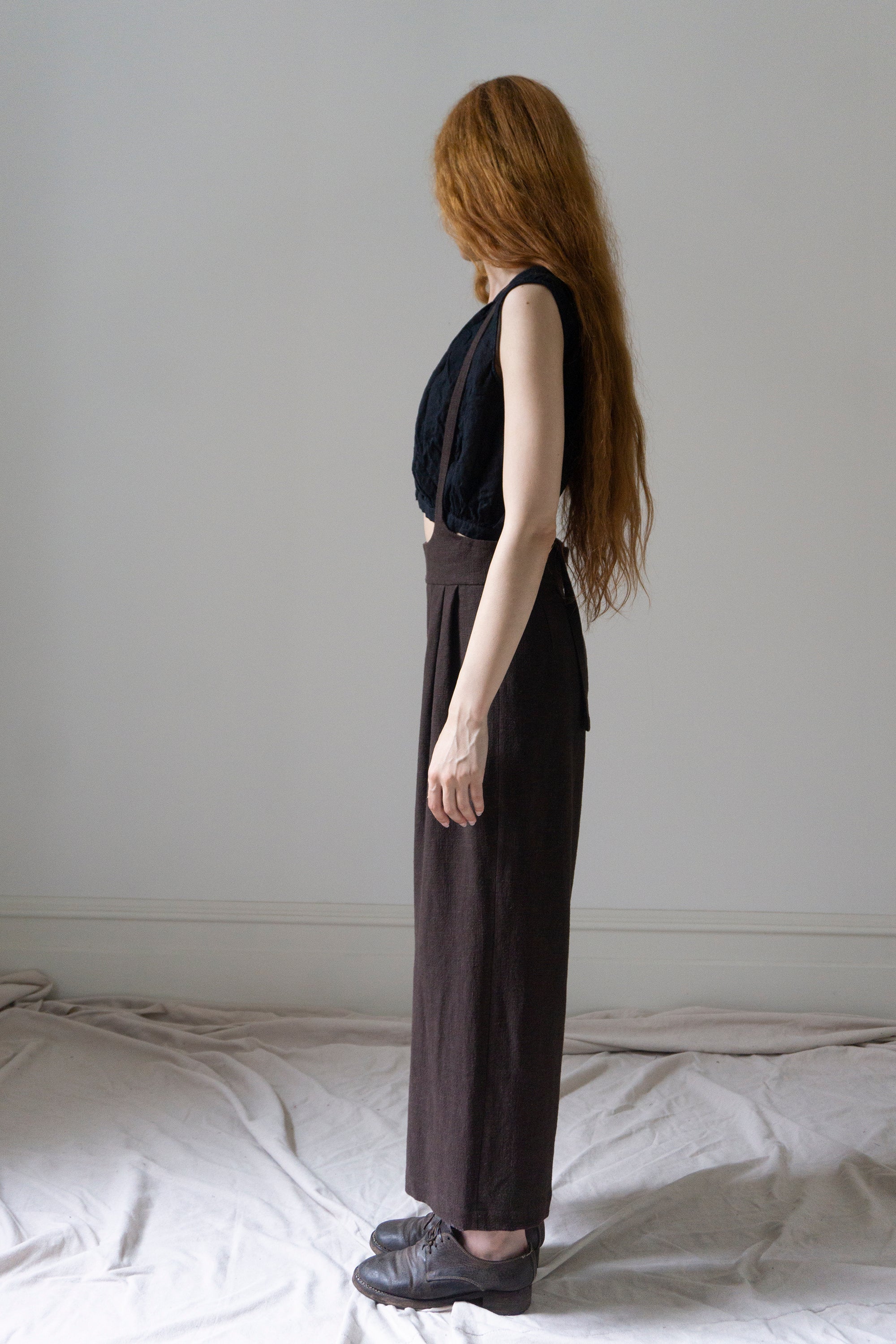 Darcy Suspender Trousers - Clove