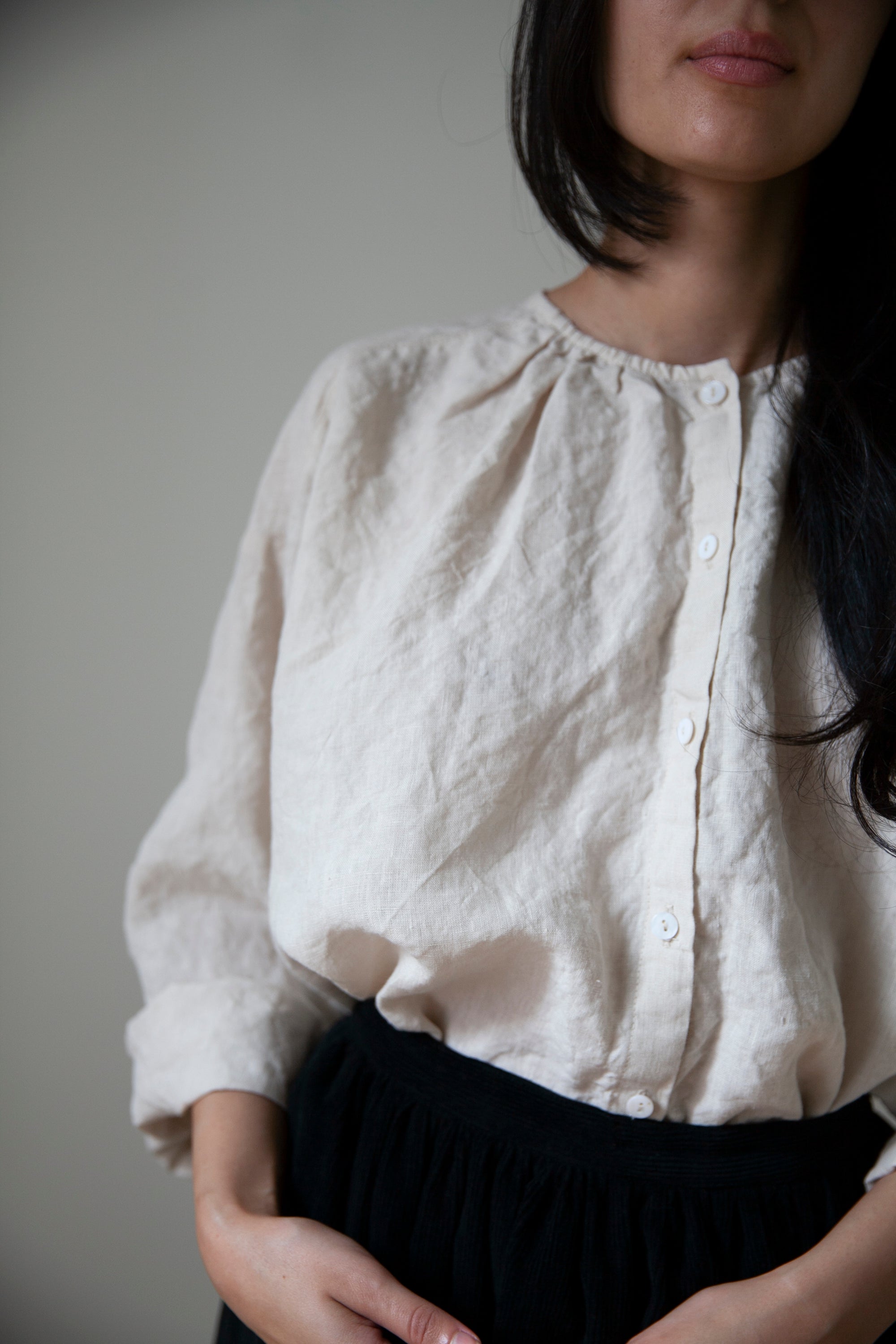 Sycamore Linen Shirt- Salt