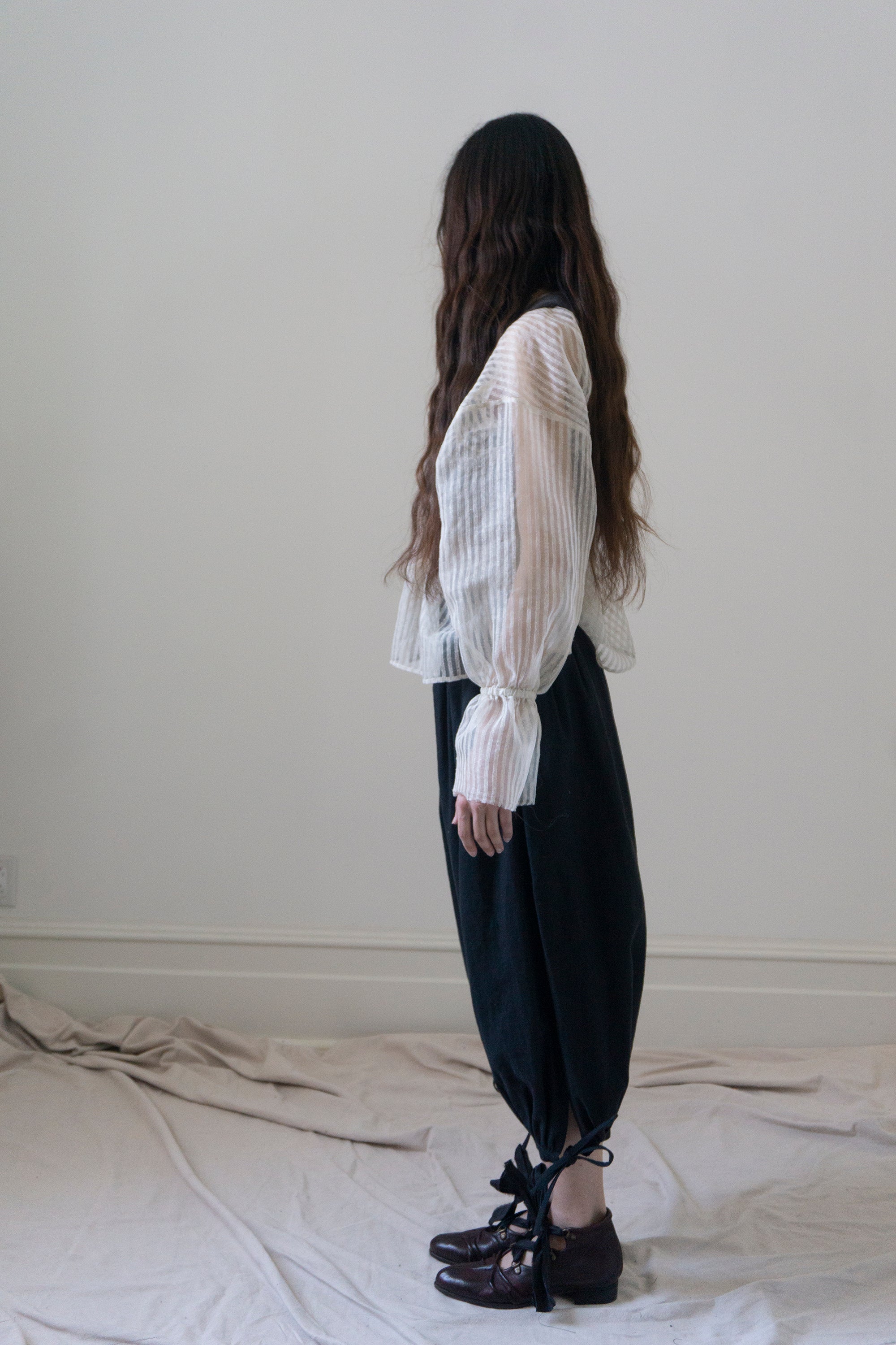 Isolde Bodice - Dark Grey Corduroy