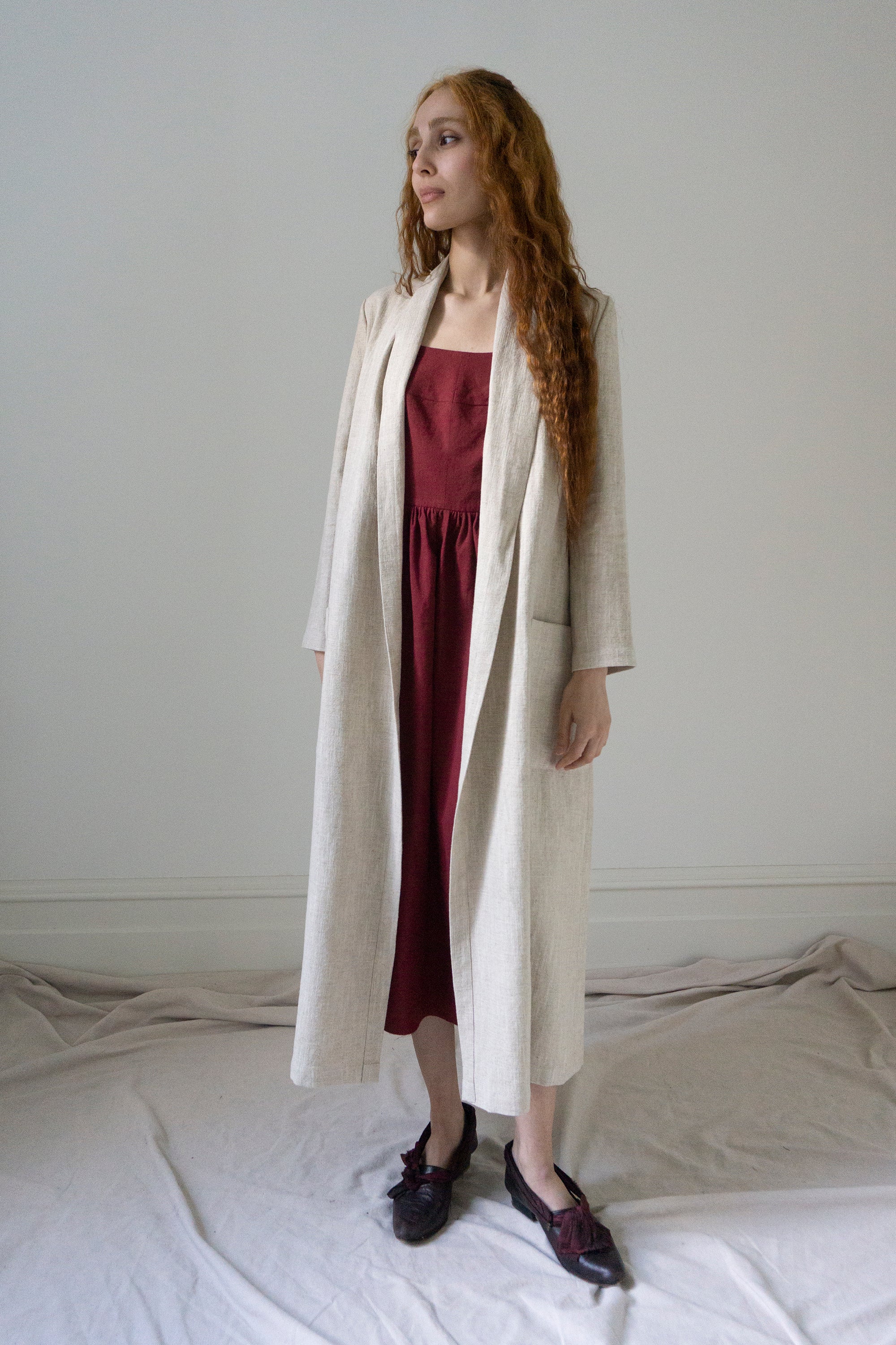Wren Linen Jacket - Ecru