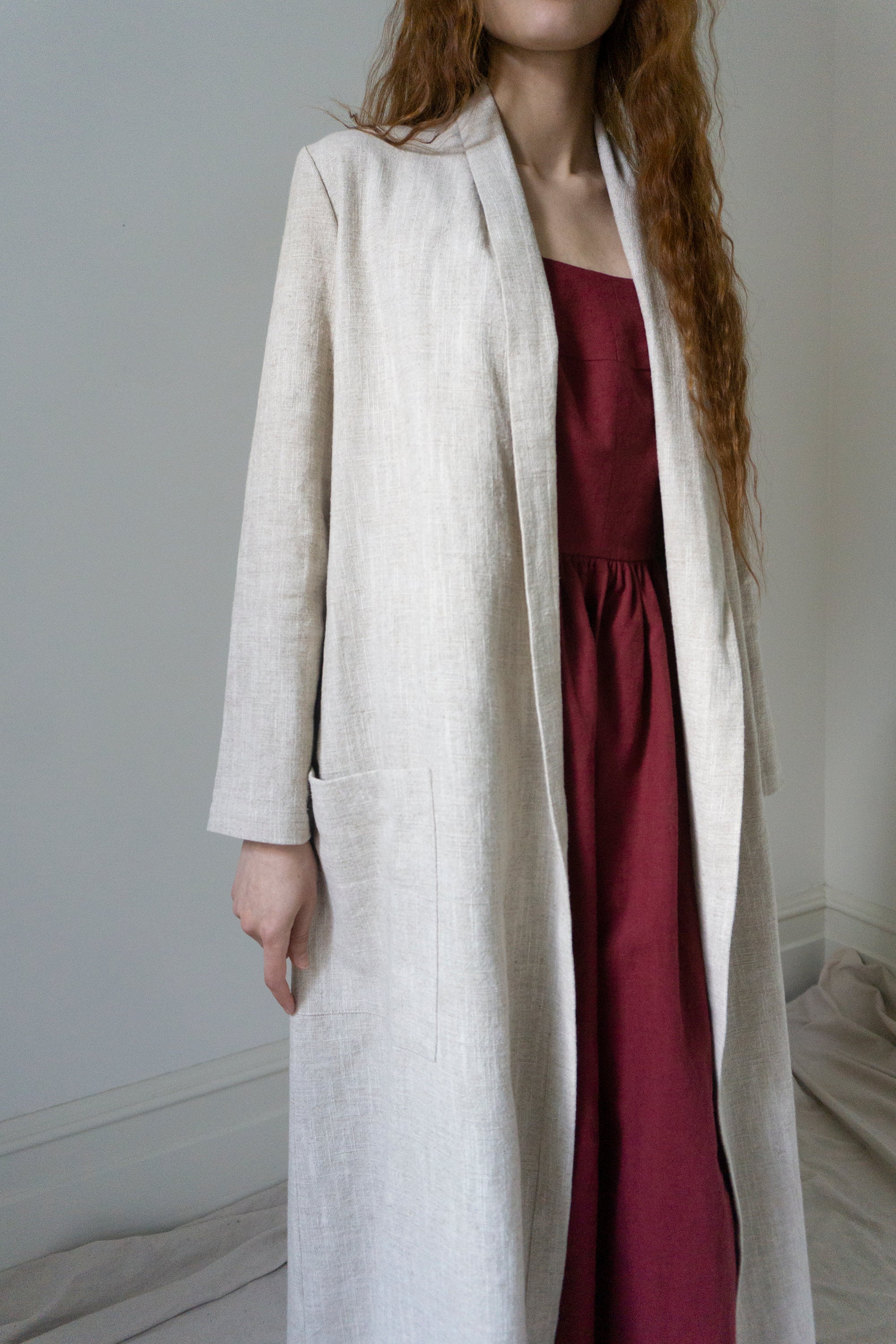 Wren Linen Jacket - Ecru